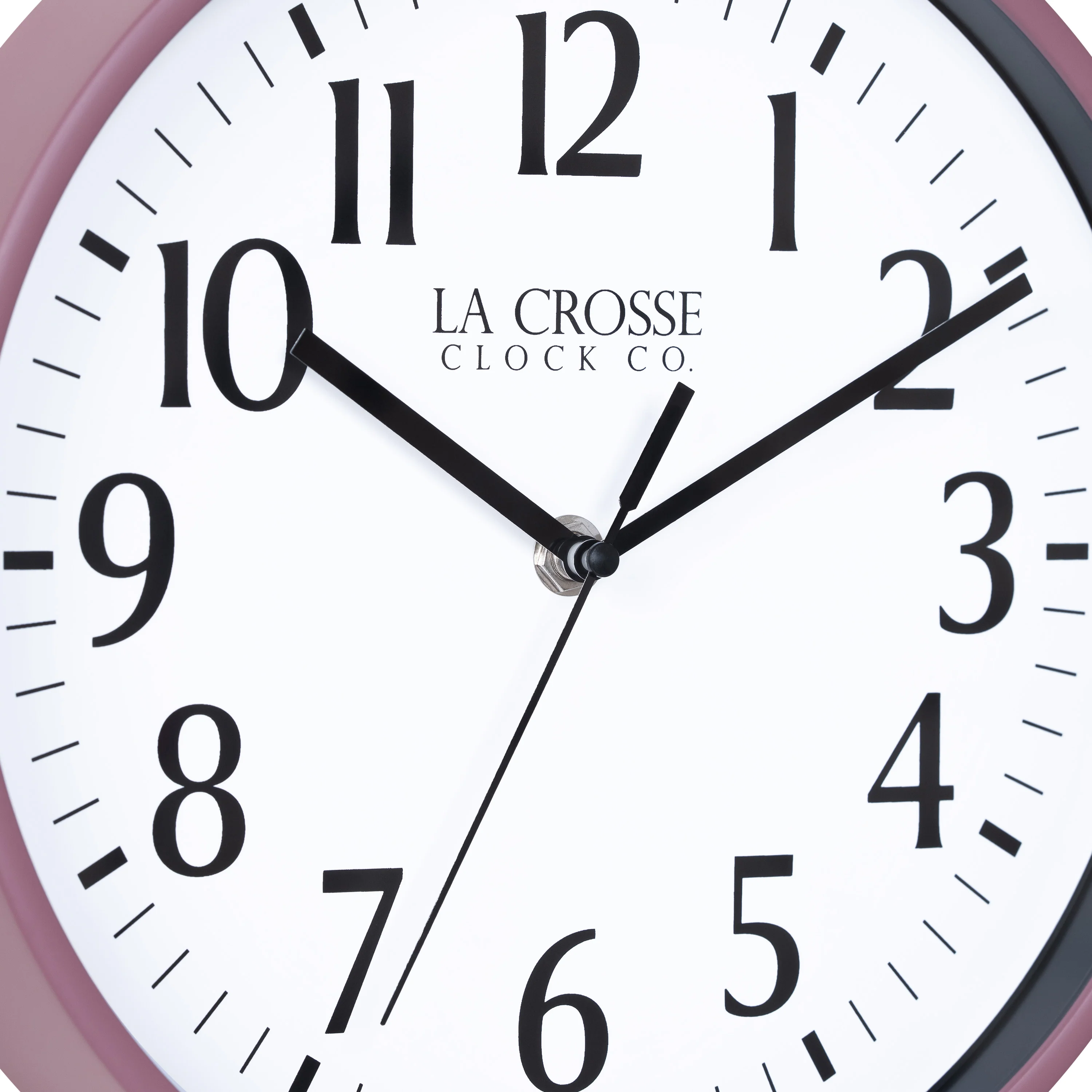 404-3025RR 10-inch Basics Analog Wall Clock – Ruby Red - Image 7