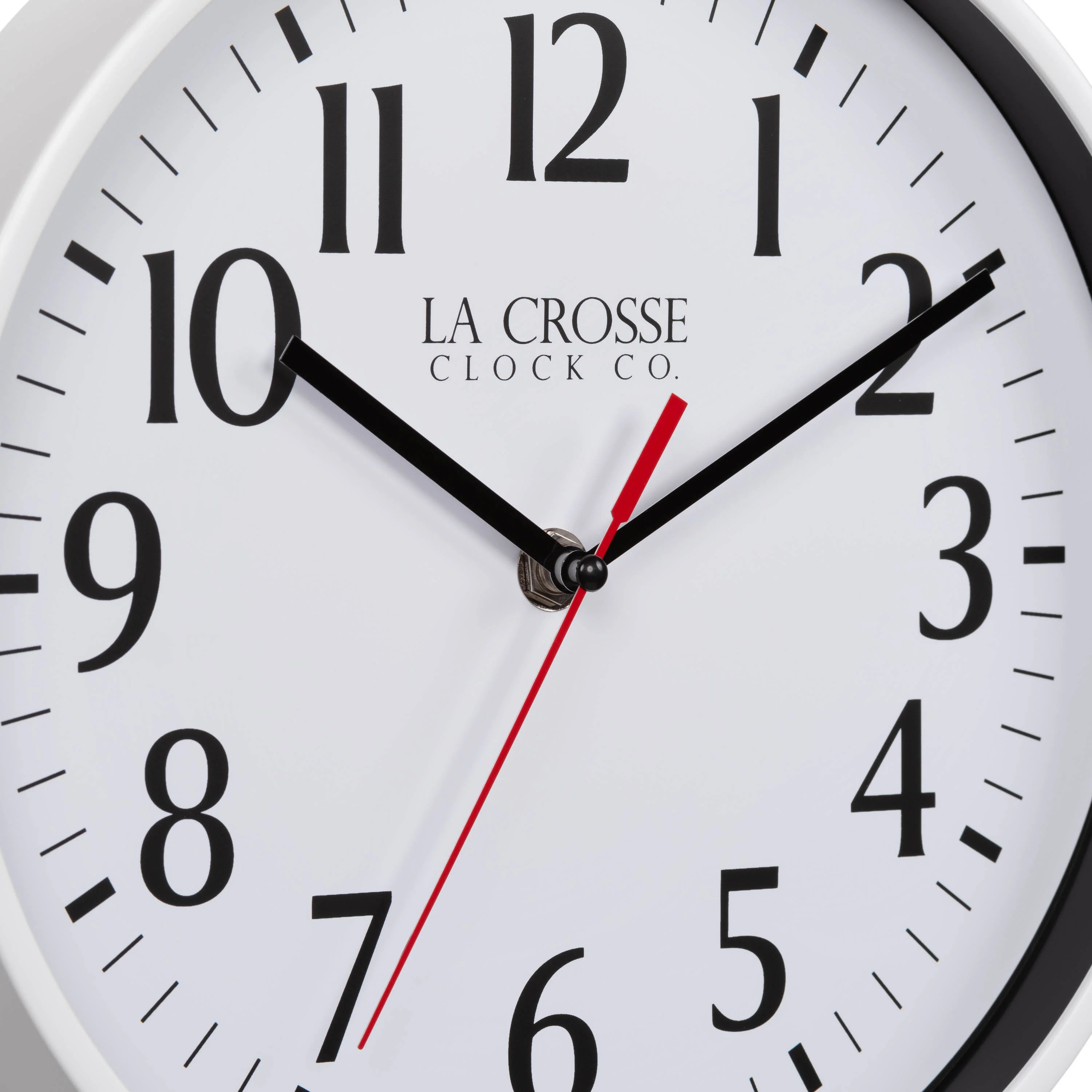 404-3025W 10-inch Basics Analog Wall Clock – White - Image 7