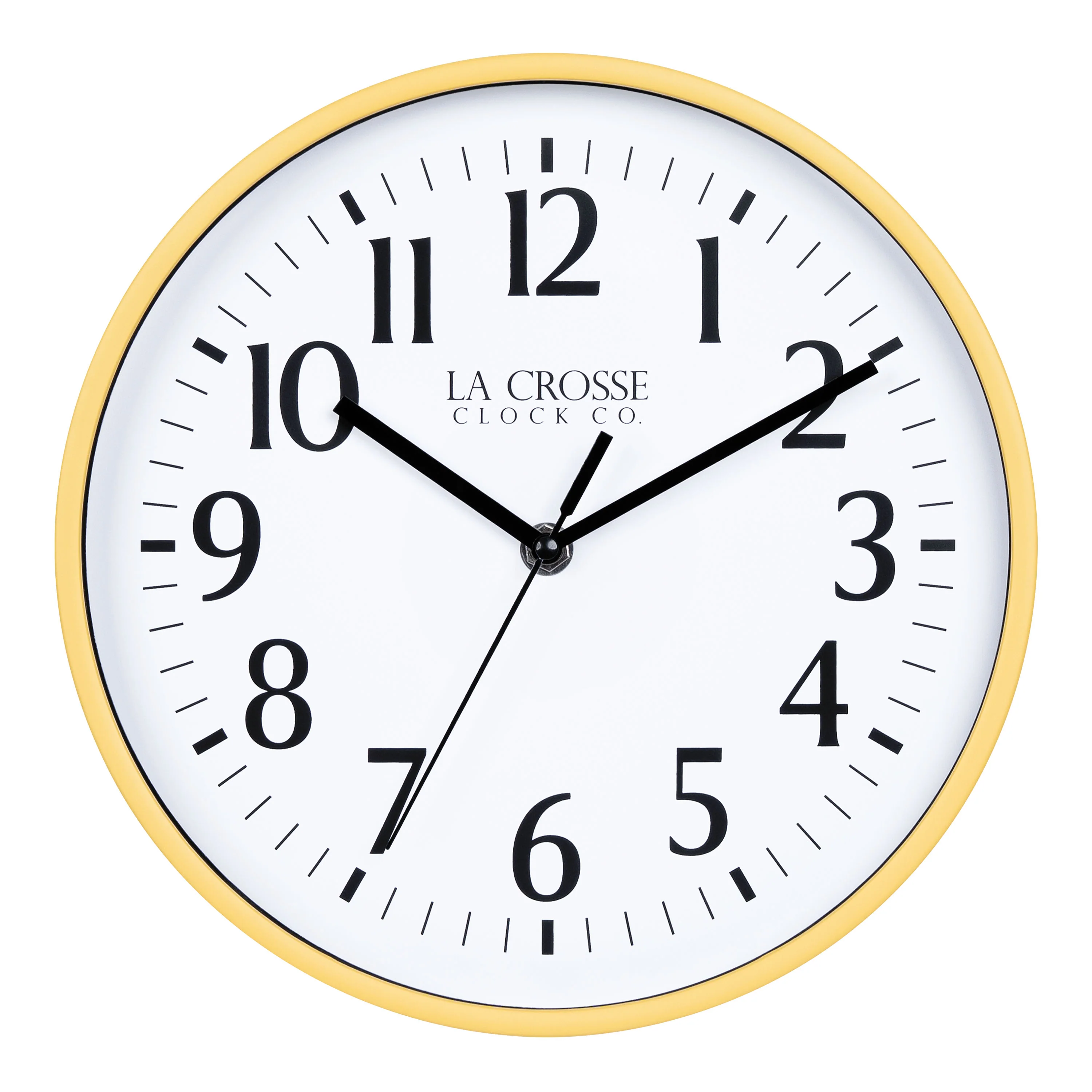 404-3025Y 10-inch Basics Analog Wall Clock – Yellow
