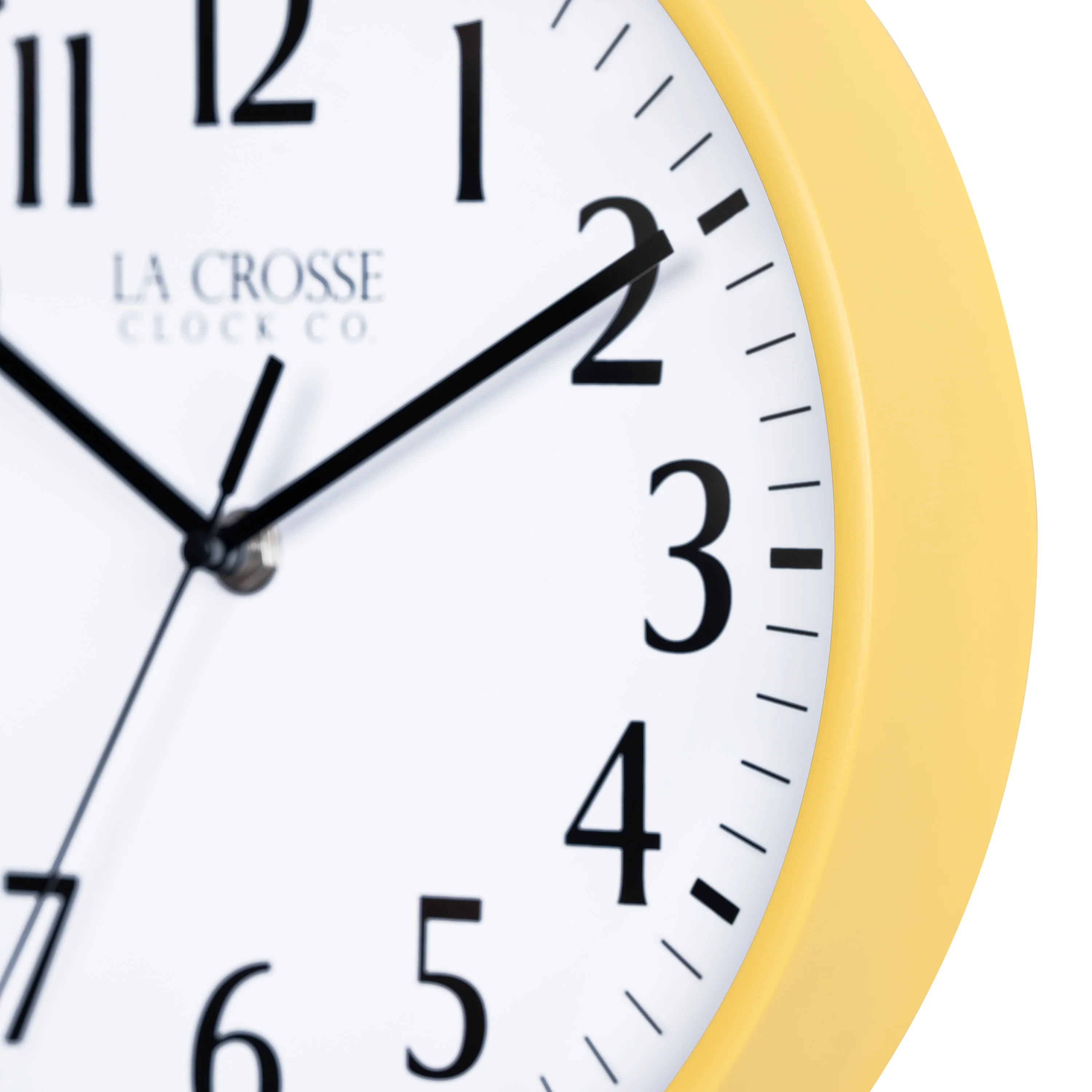 404-3025Y 10-inch Basics Analog Wall Clock – Yellow - Image 5