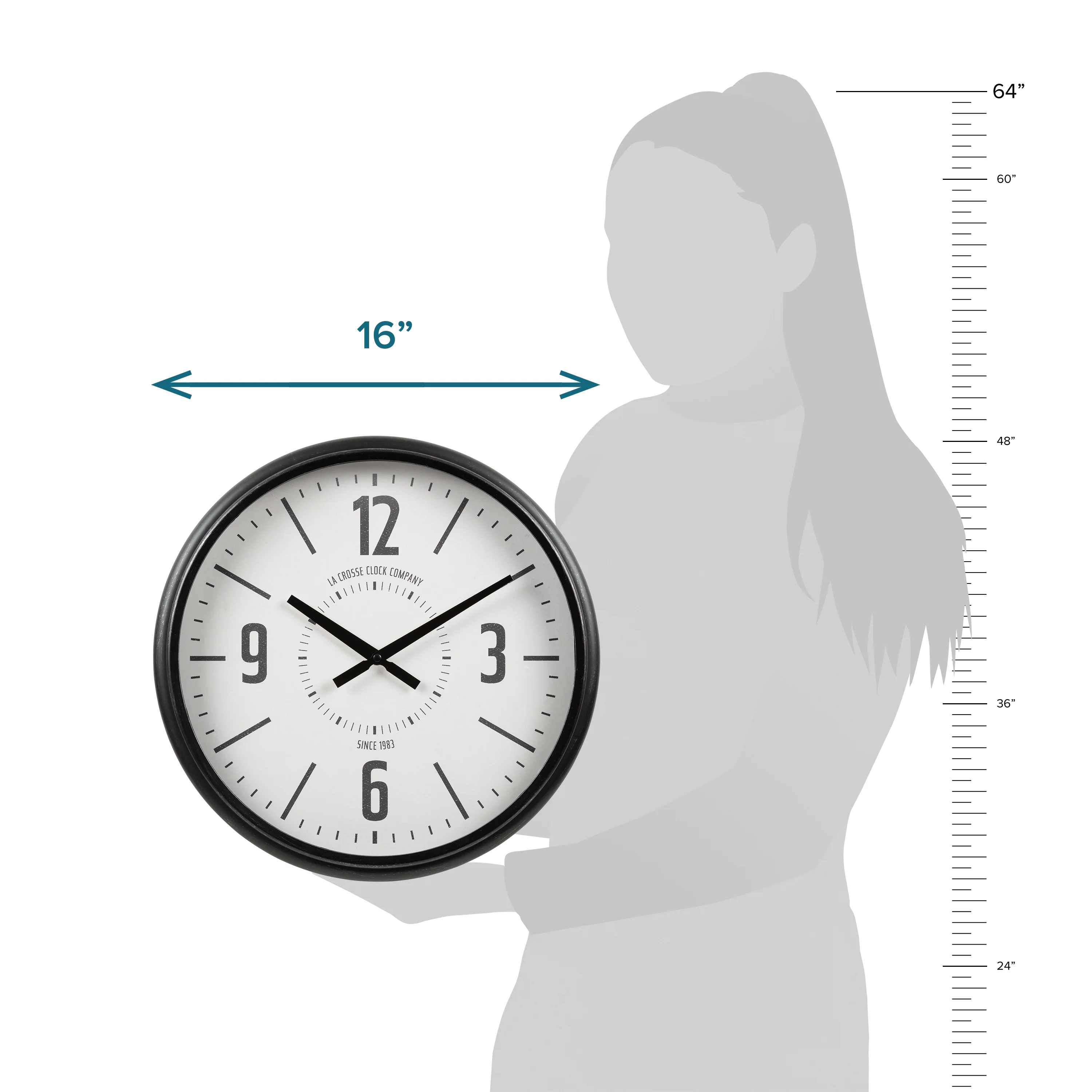 404-3041C 16-inch Sullivan Wall Clock - Image 5