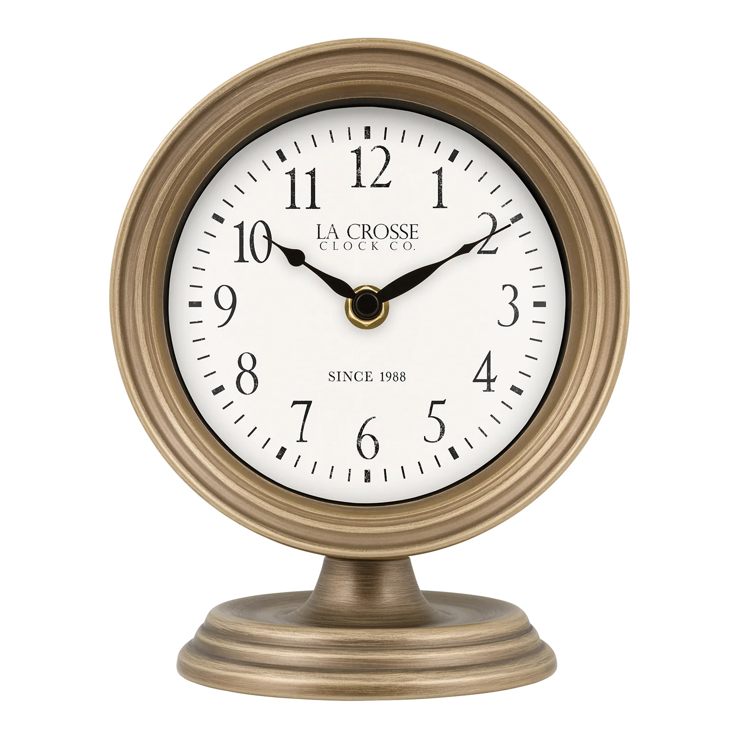 404-3229A 7-inch Mabel Metal Table Top Clock