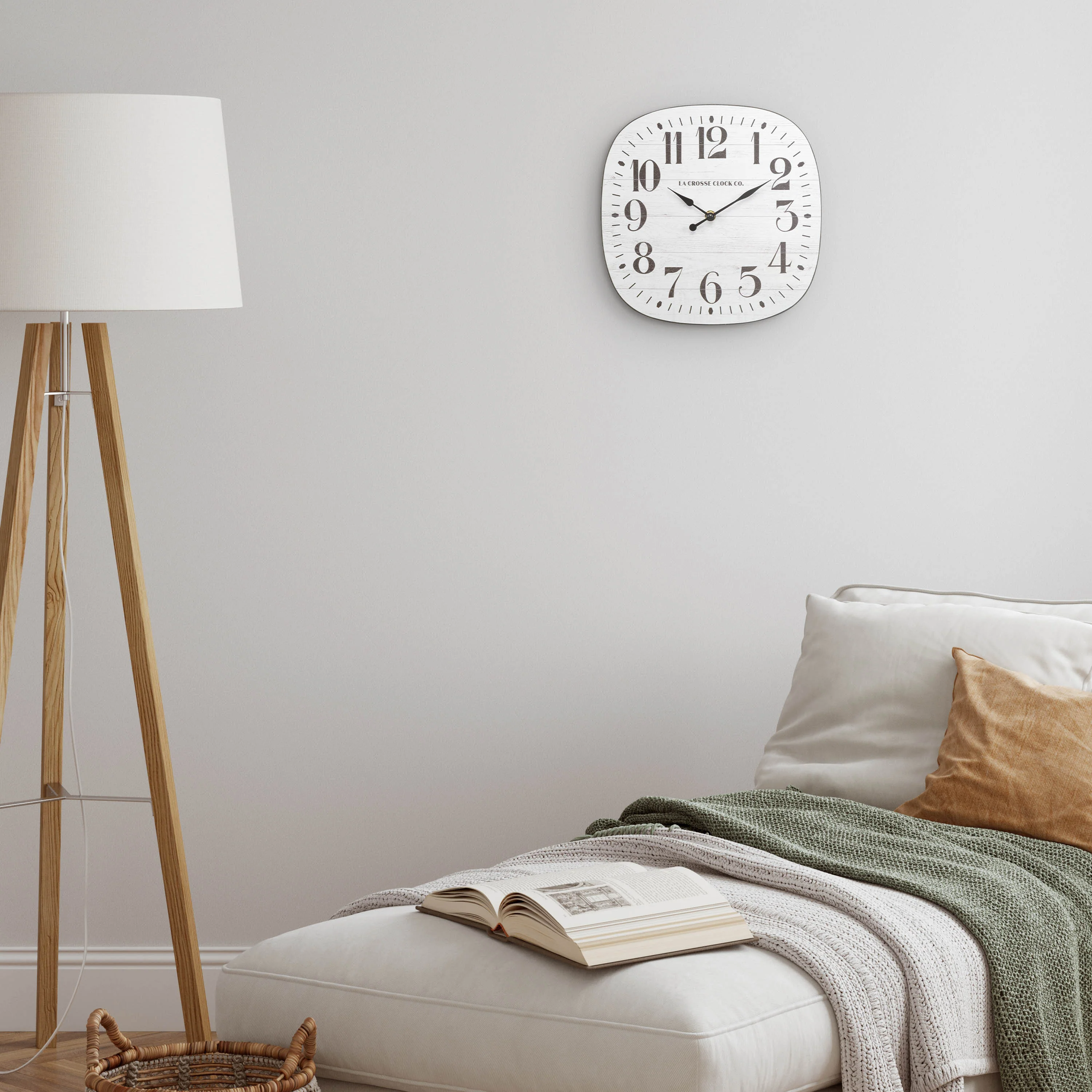 404-3428 11-inch Sylvie MDF Wall Clock - Image 3