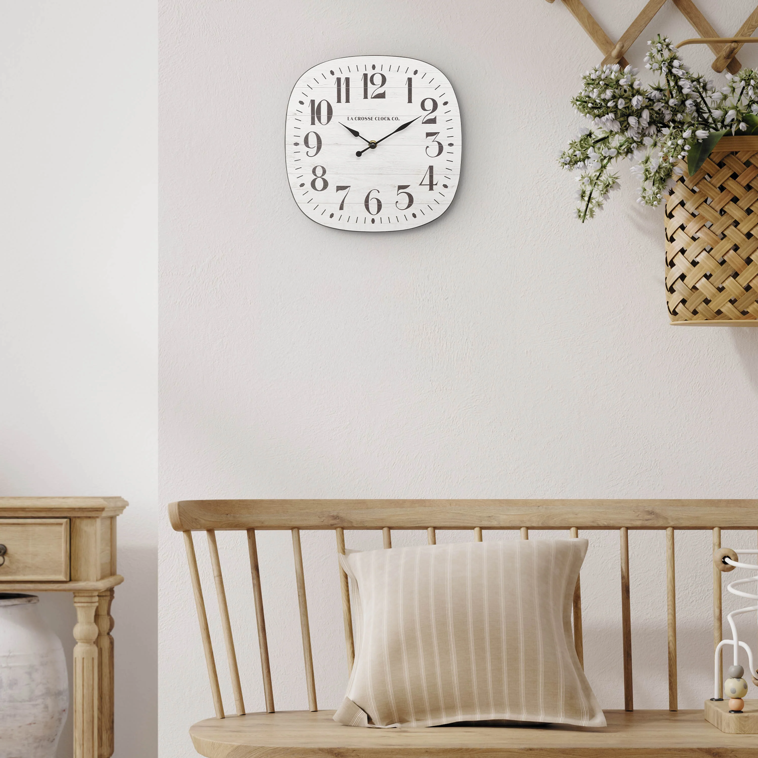 404-3428 11-inch Sylvie MDF Wall Clock - Image 7