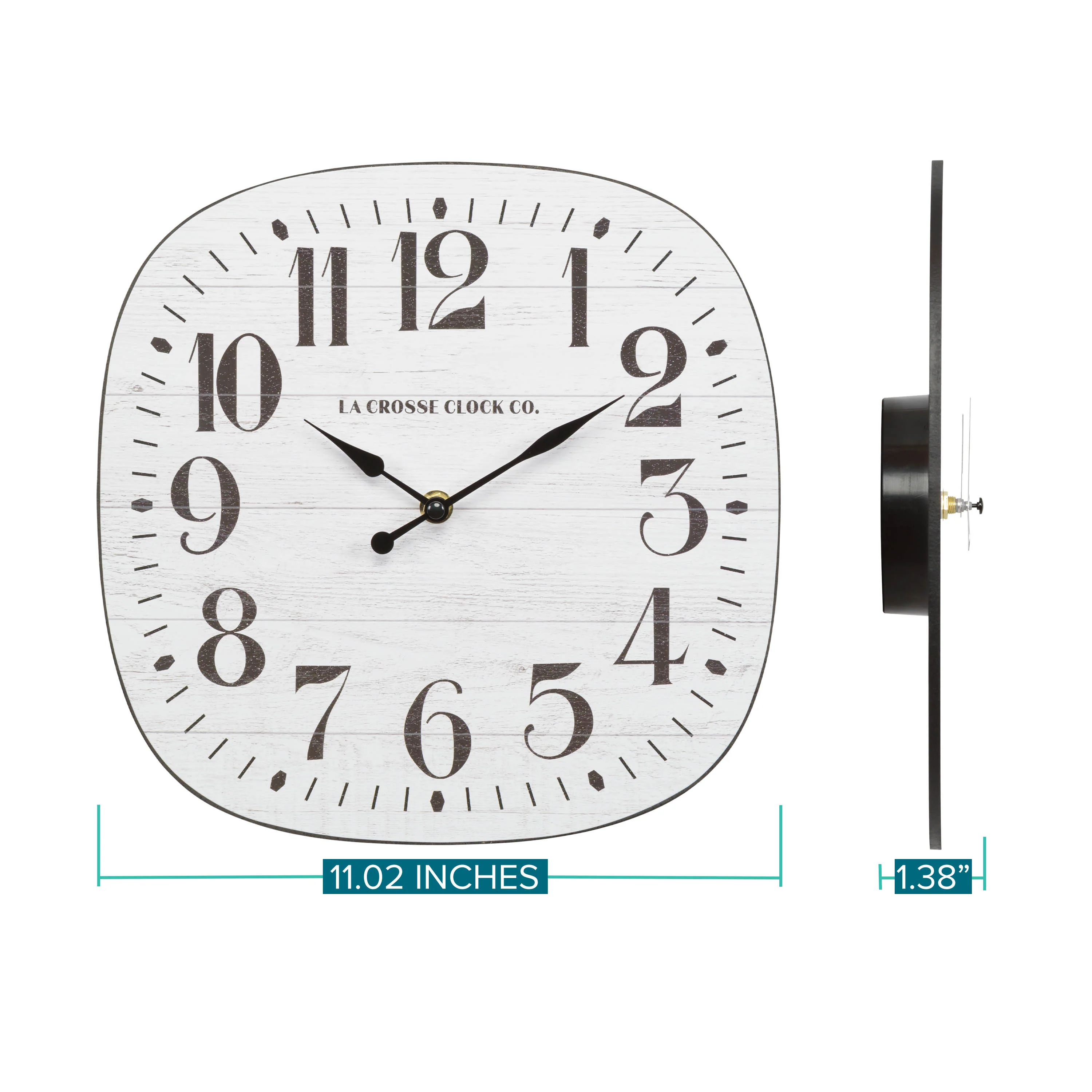 404-3428 11-inch Sylvie MDF Wall Clock - Image 8