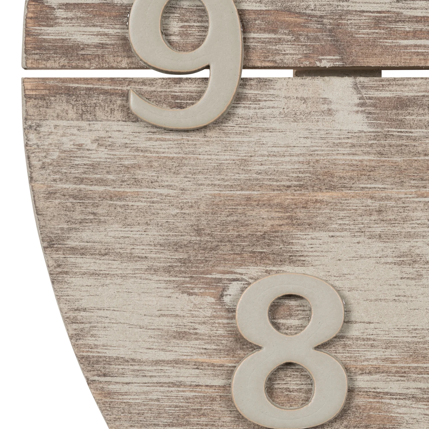 404-3430W 12-inch Sun Washed Wood Wall Clock - Image 3