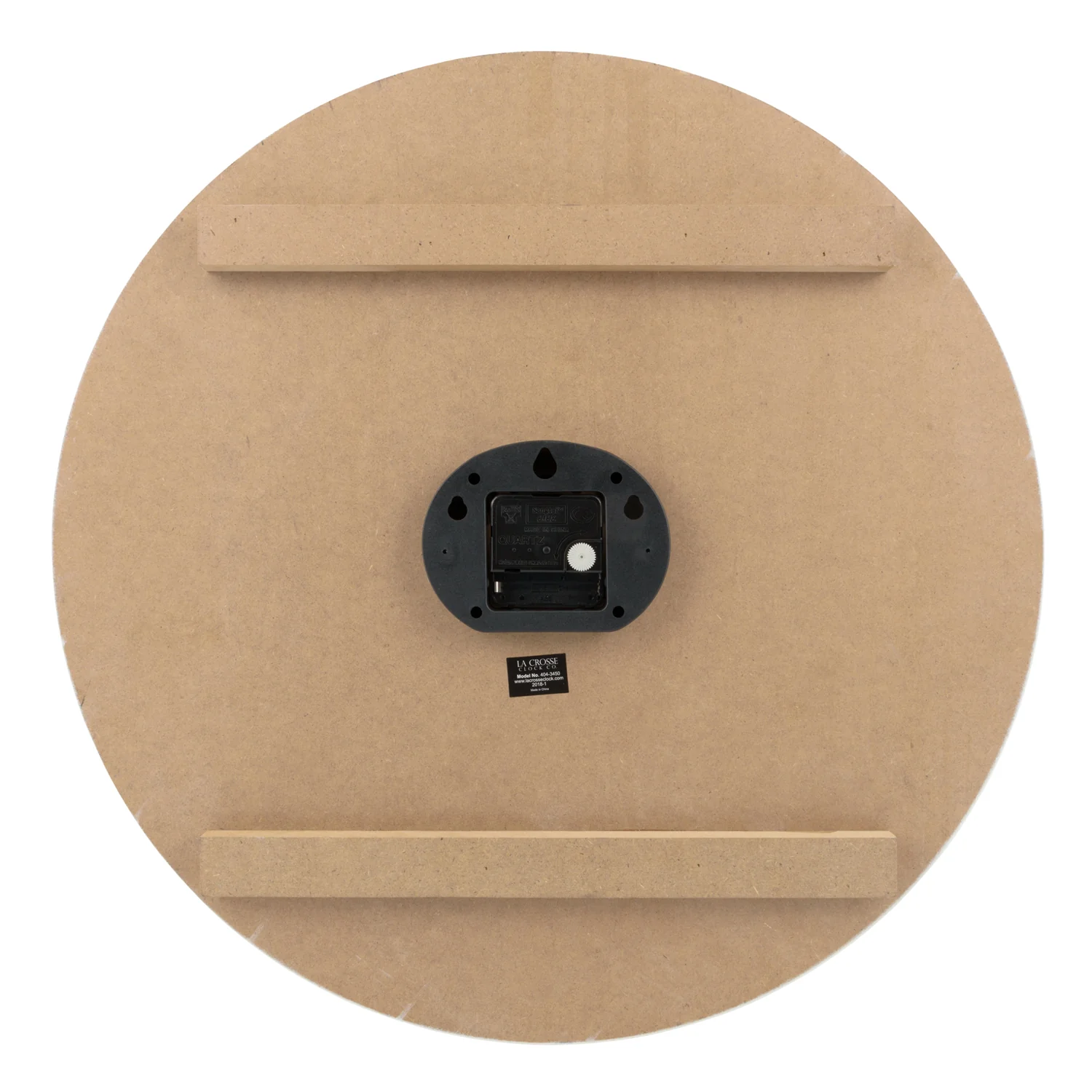 404-3450 19.7-inch Harper Wood Wall Clock - Image 7
