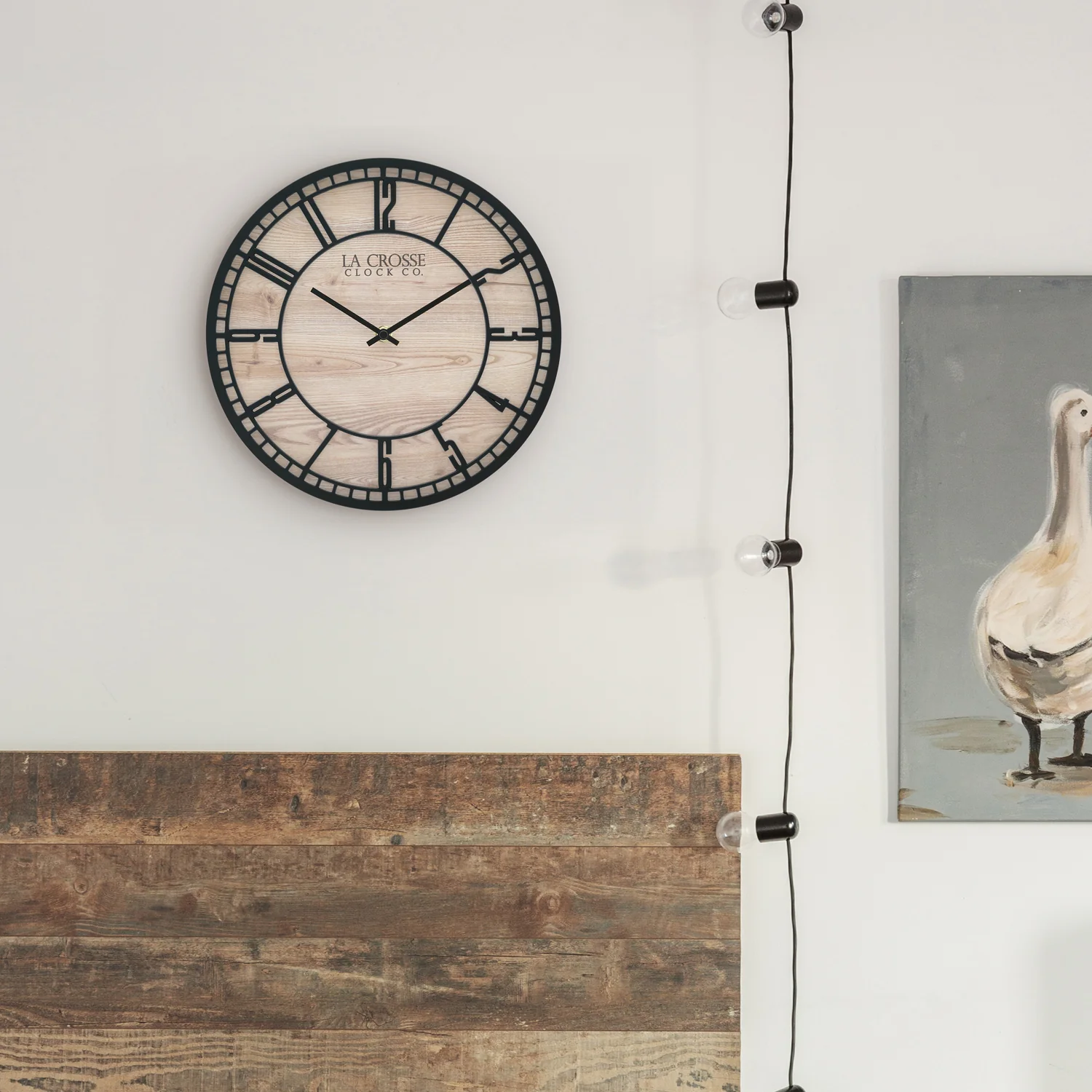404-3629 11.5-inch Barrow Wall Clock - Image 4