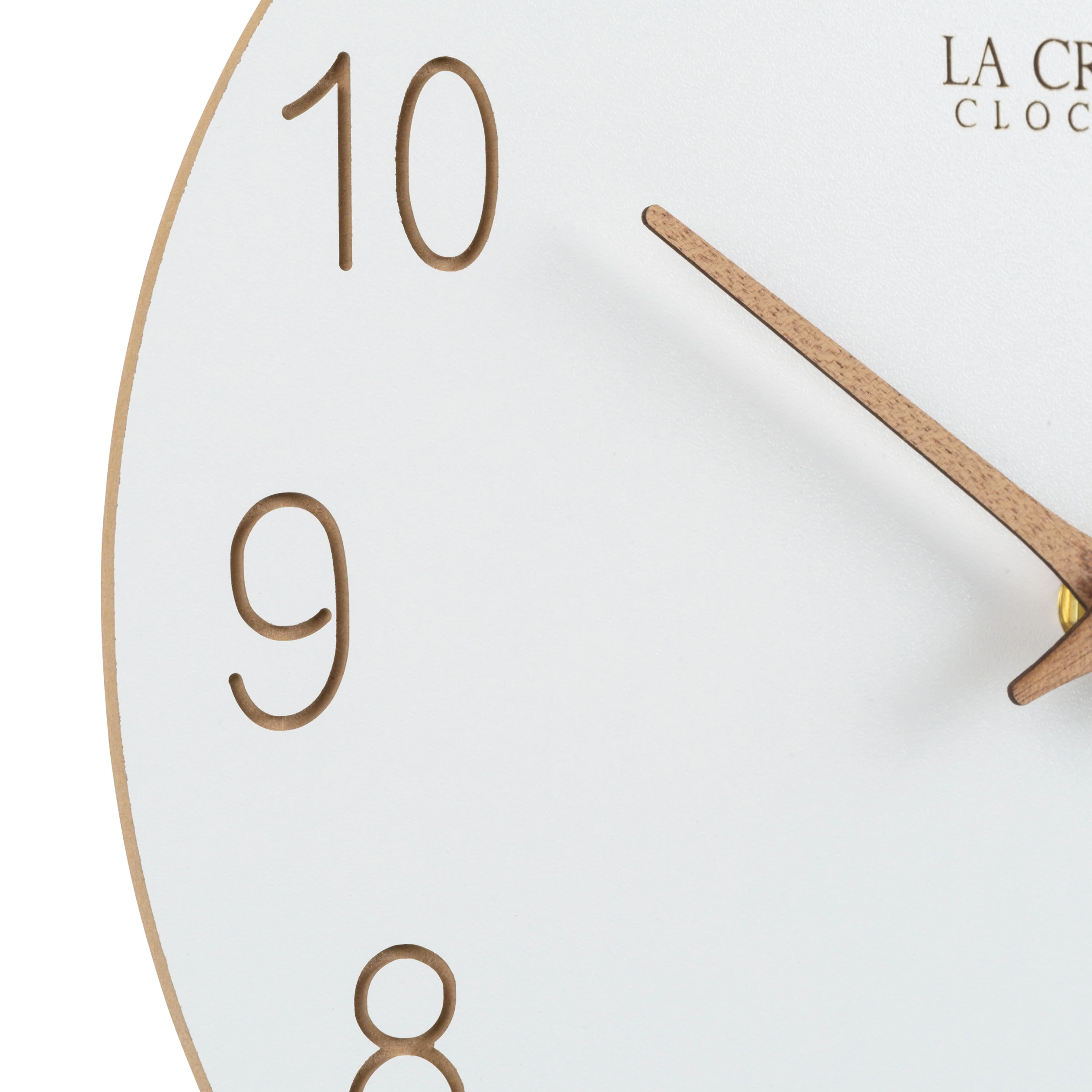 404-3630B 12-inch Sierra Wood Wall Clock - Image 6