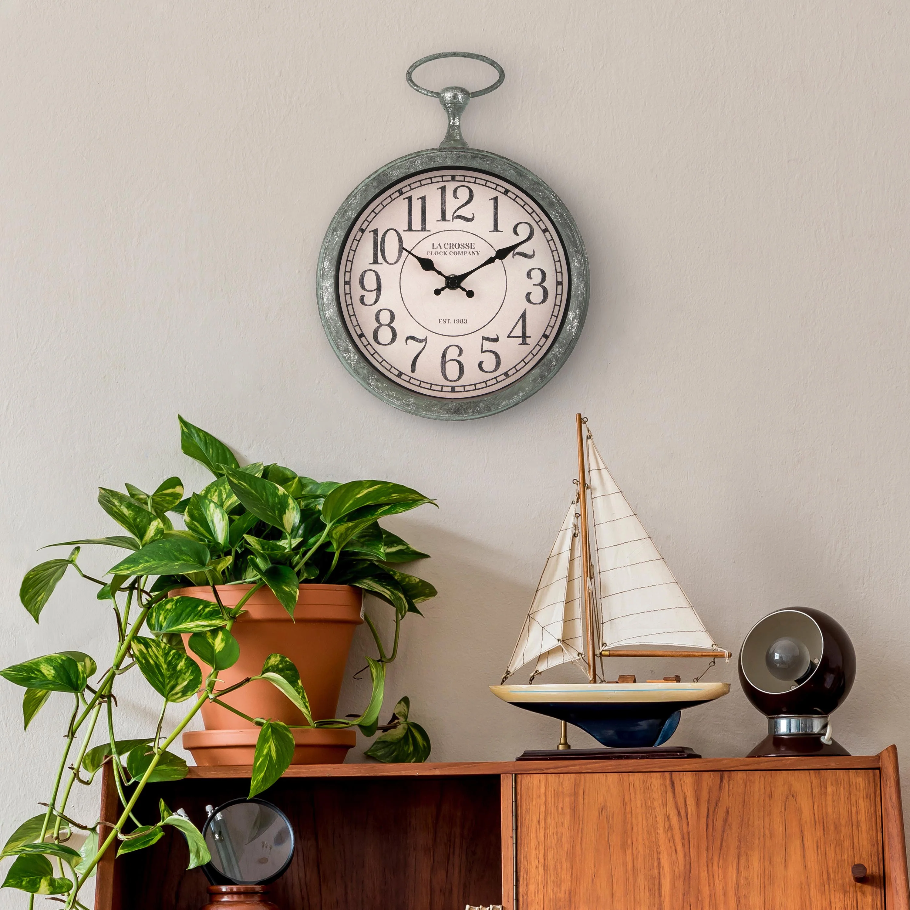 404-3828 9-inch Pocket Watch Wall Clock - Image 7