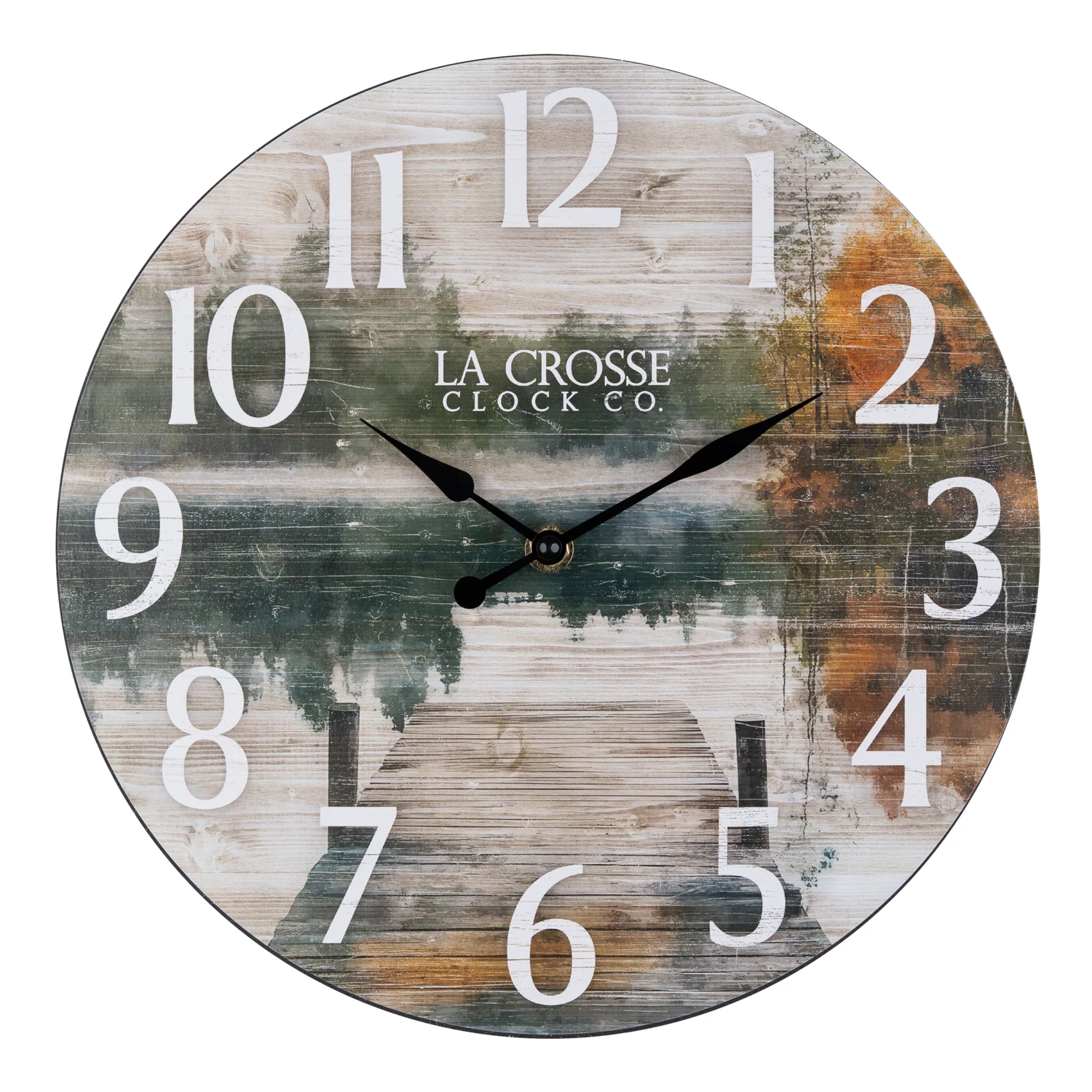 404-3828L 11 IN Reflection MDF Wall Clock