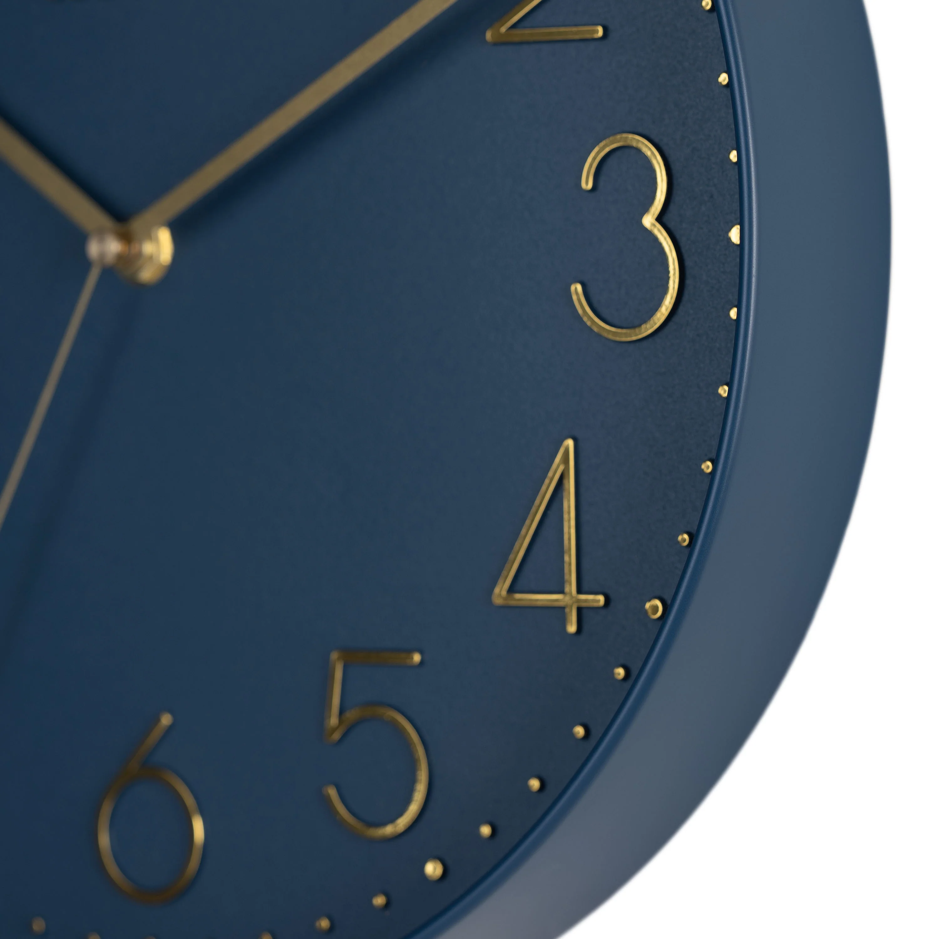 404-3831NB 12-inch Paxton Wall Clock - Navy Blue, with Silent Sweep - Image 5