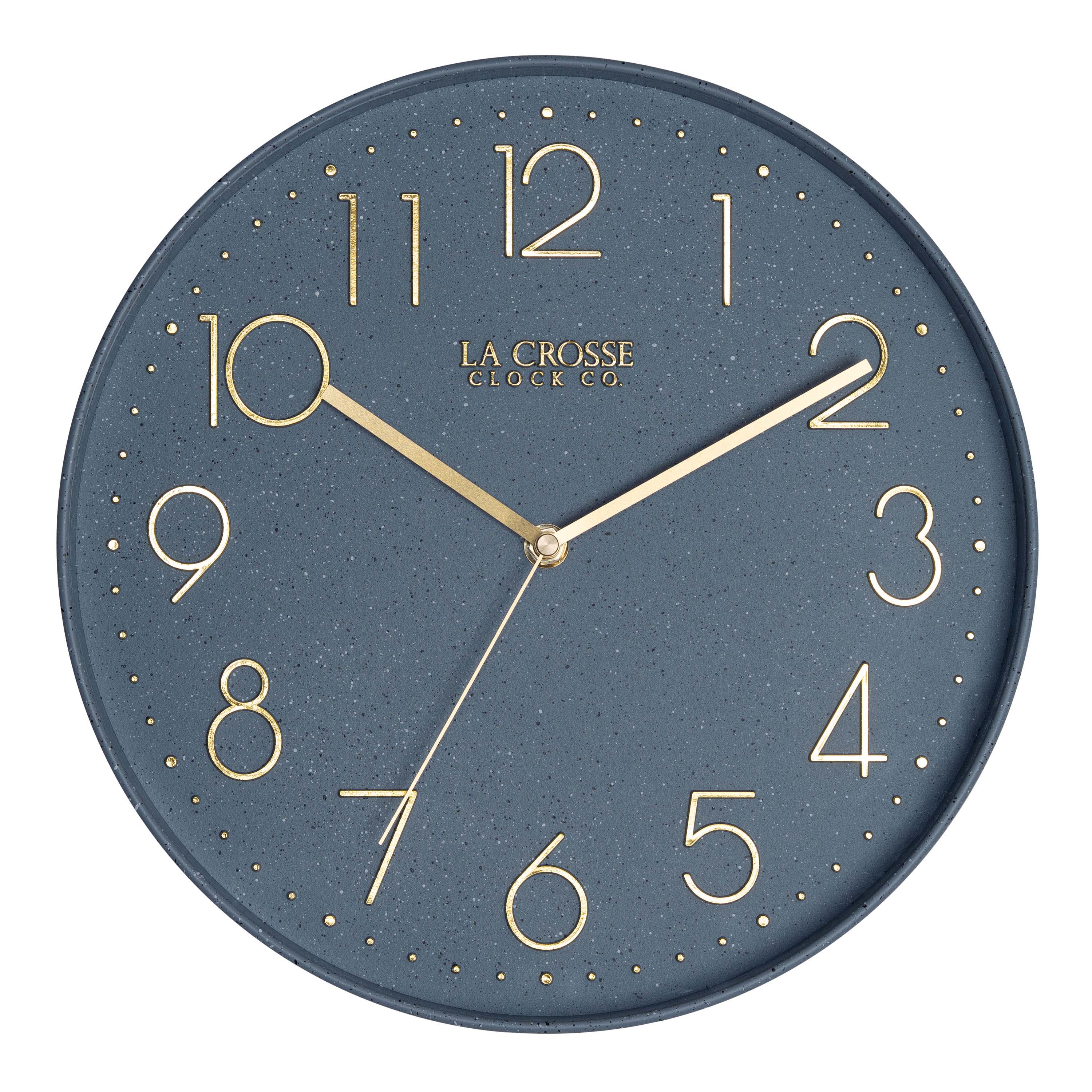 404-3831SP 12-inch Paxton Wall Clock - Speckled, with Silent Sweep