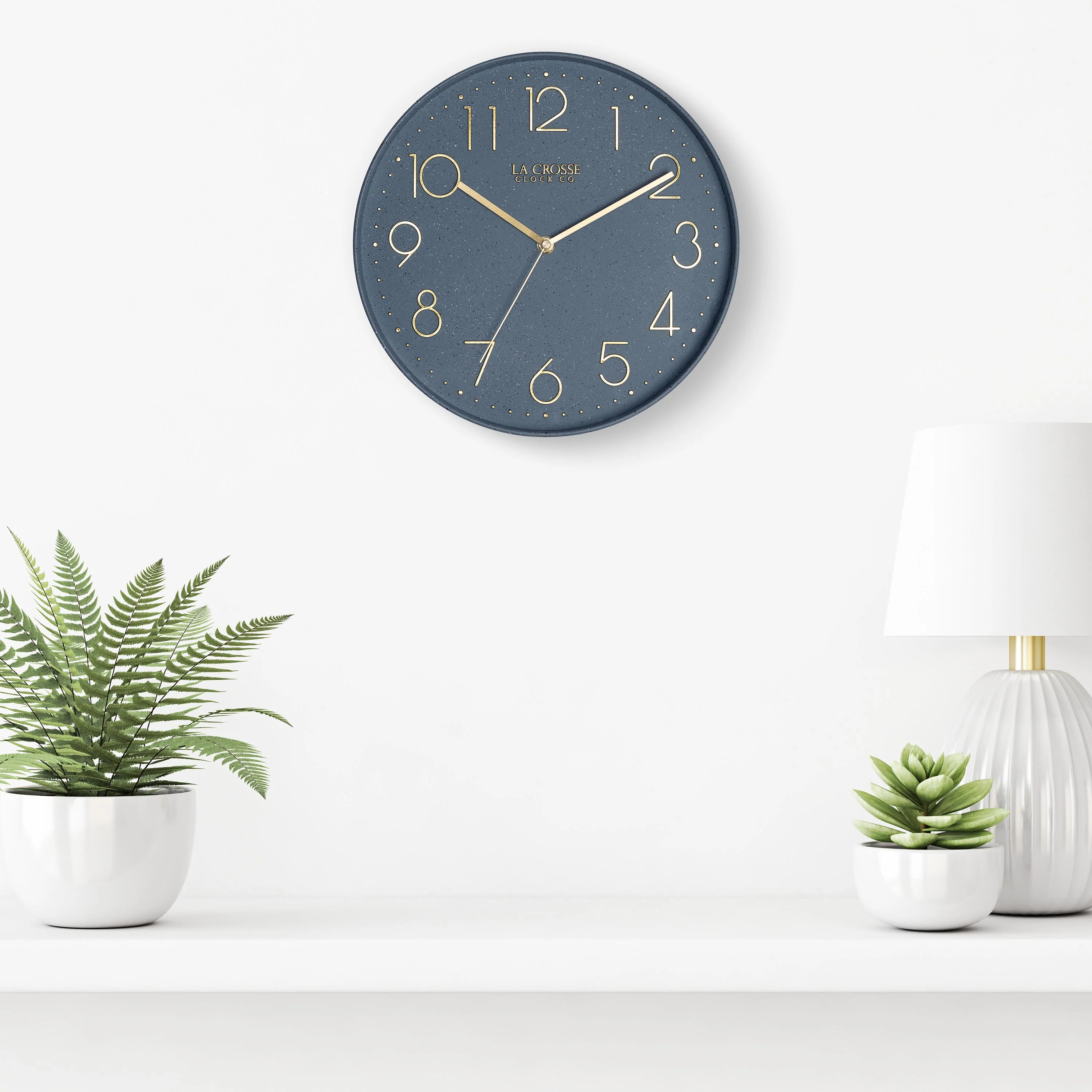 404-3831SP 12-inch Paxton Wall Clock - Speckled, with Silent Sweep - Image 7