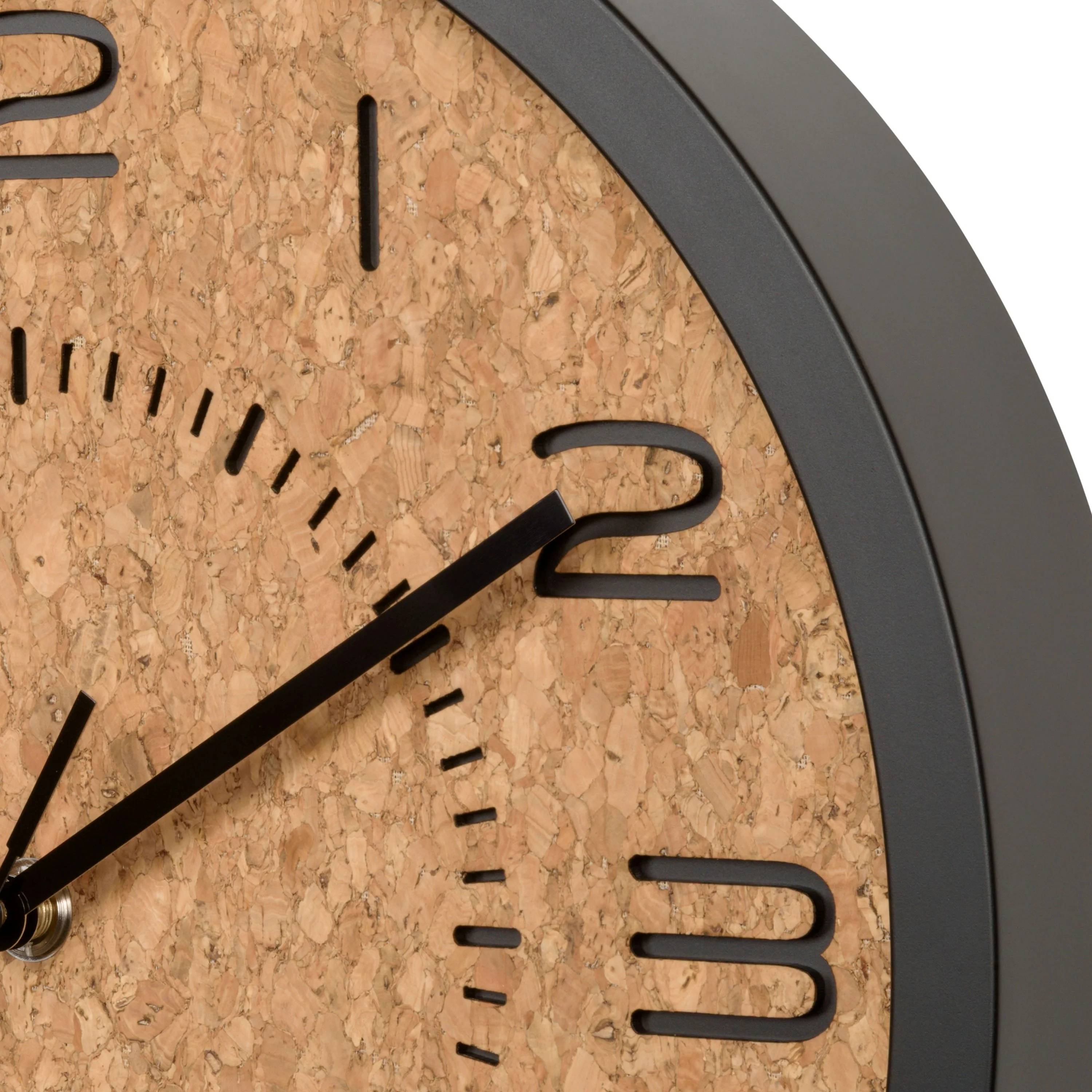 404-3832 12-inch Felix Cork Wall Clock - Image 4