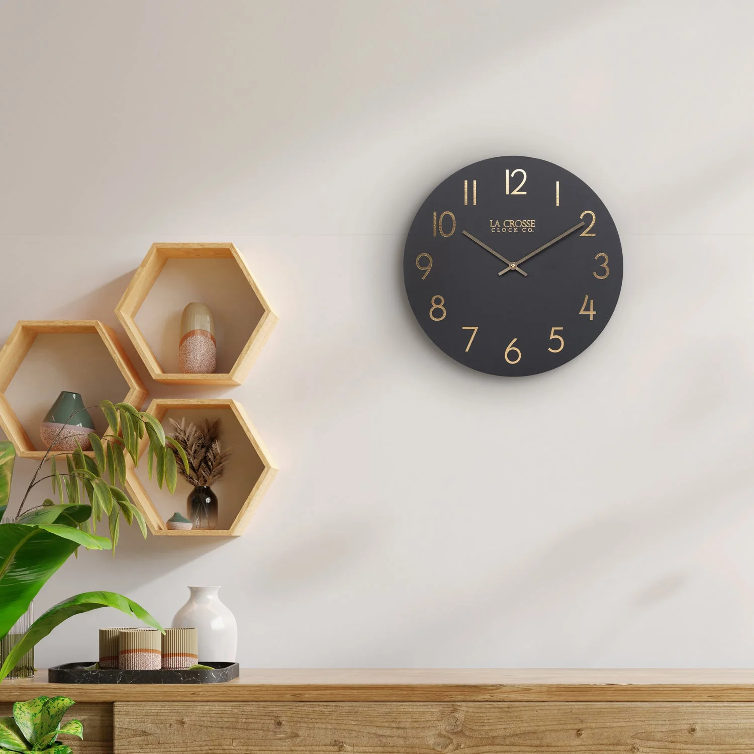 404-3841C 15.75-Inch Nyx MDF Wall Clock - Image 6