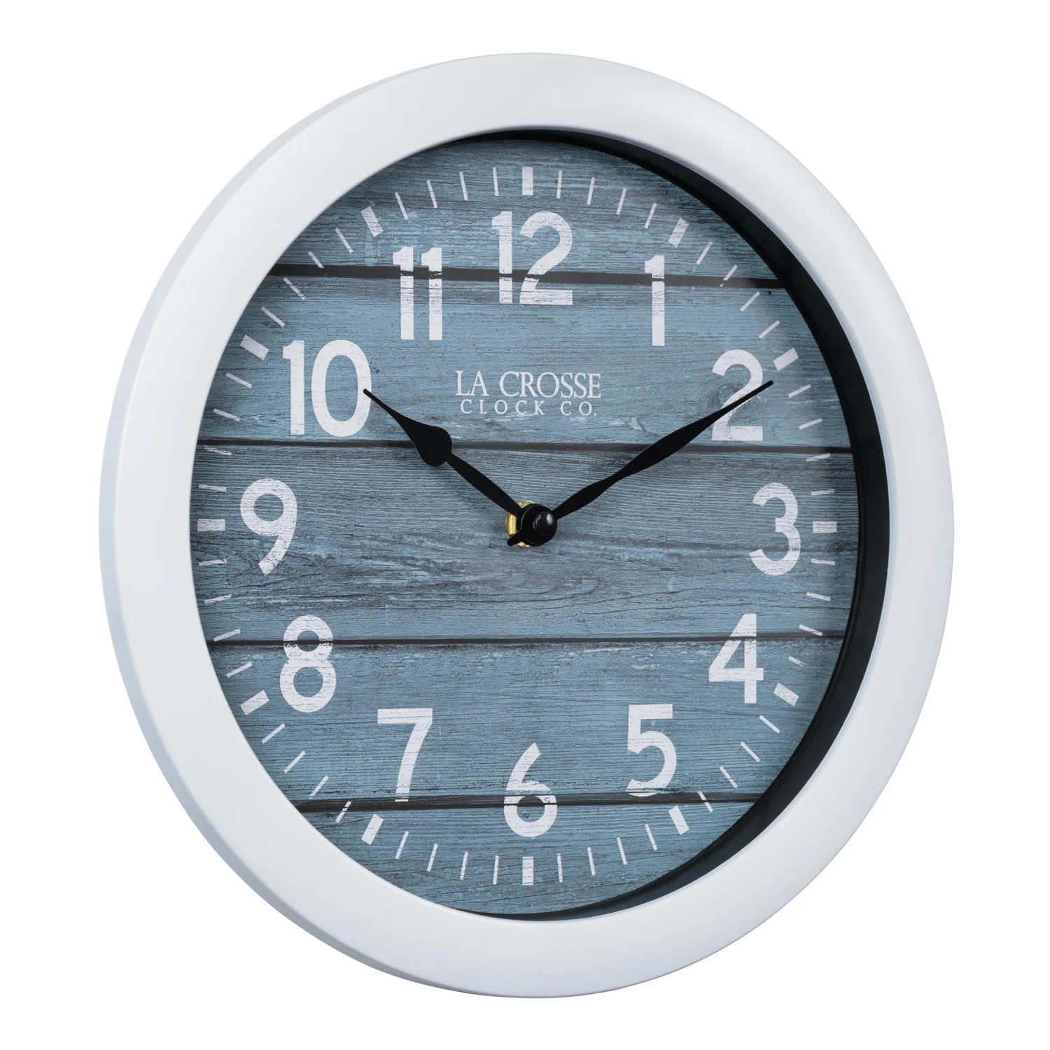 404-5028 11.02-inch Weathered Teal Blue Wall Clock - Image 2