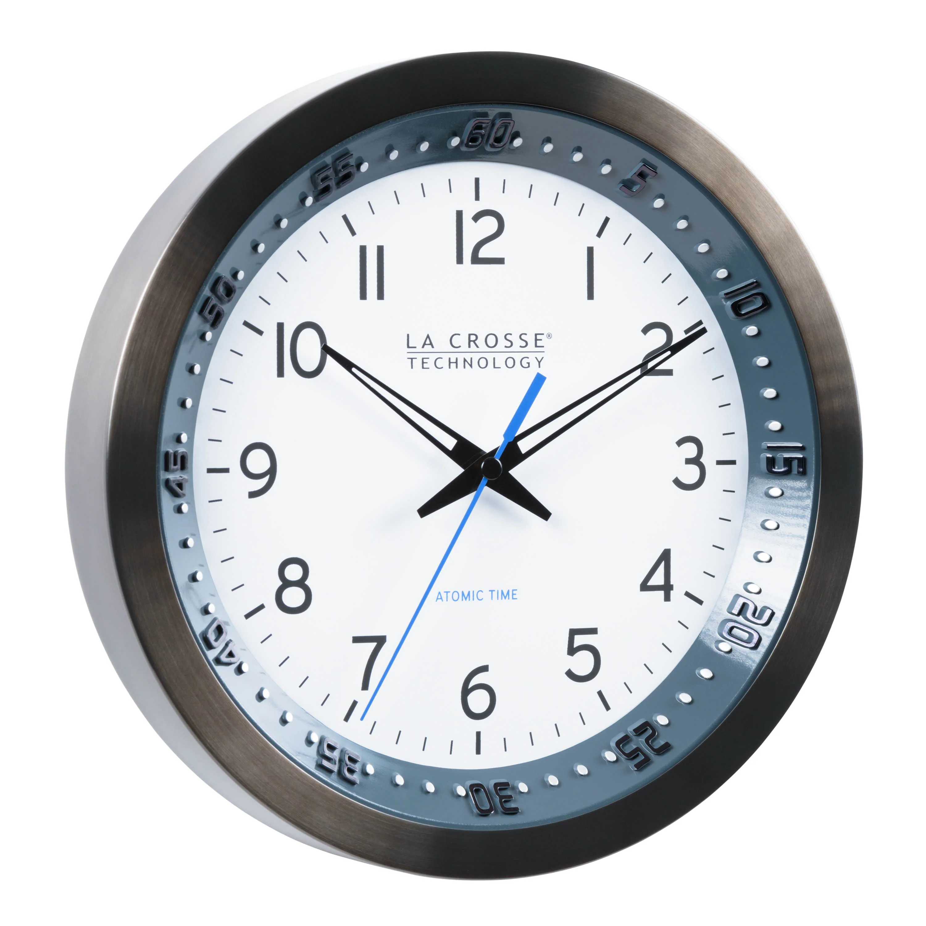 404-54667 10-inch Atomic Metal Wall Clock – Chapter Ring: Blue - Image 2