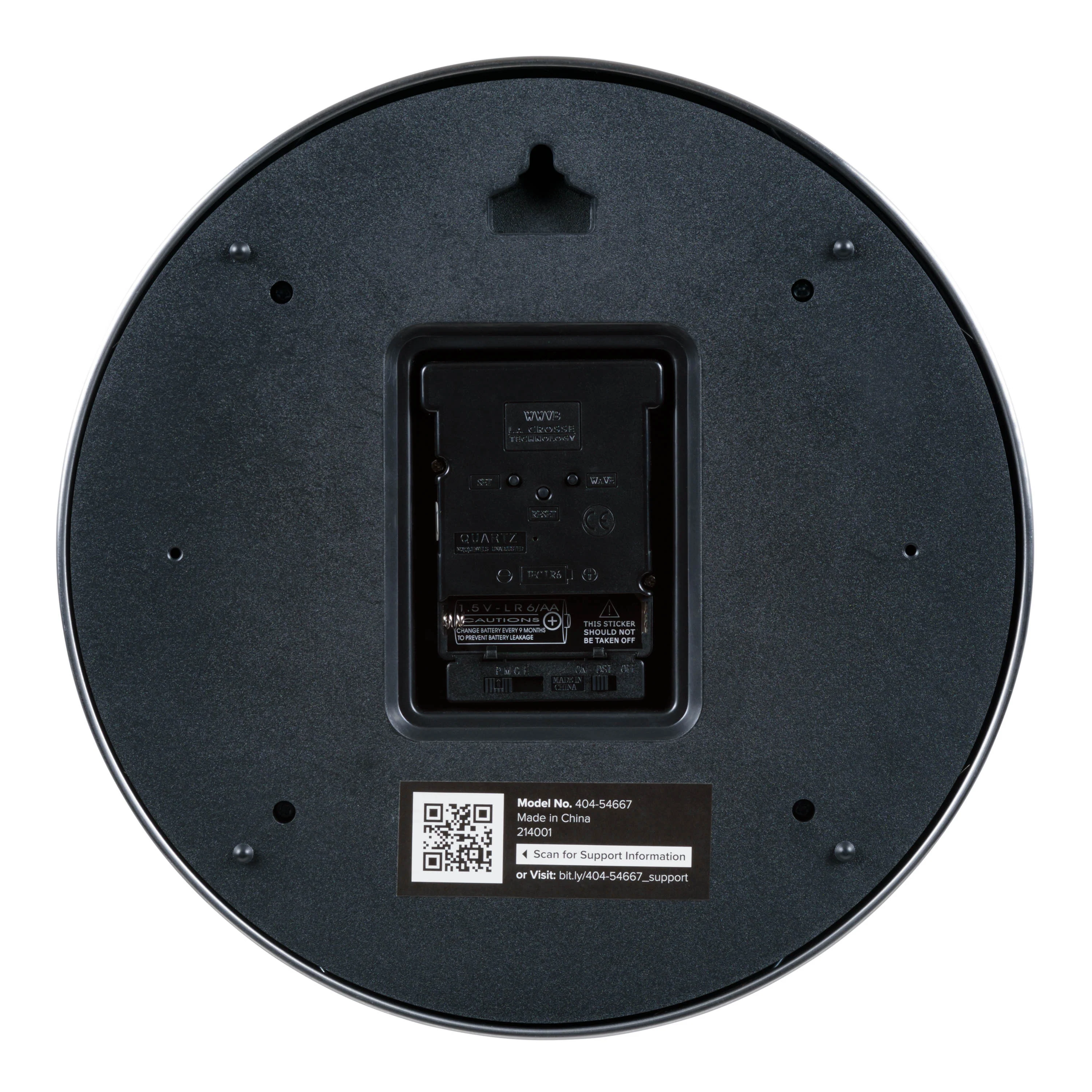 404-54667 10-inch Atomic Metal Wall Clock – Chapter Ring: Blue - Image 6