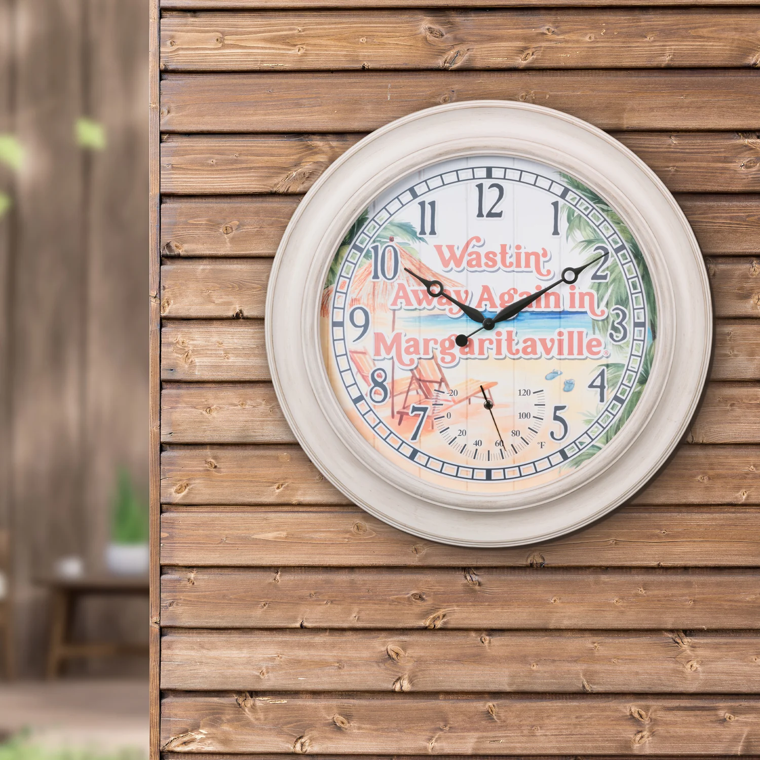 433-3267MVT 26.2-inch Margaritaville Indoor/Outdoor Wall Clock - Image 8