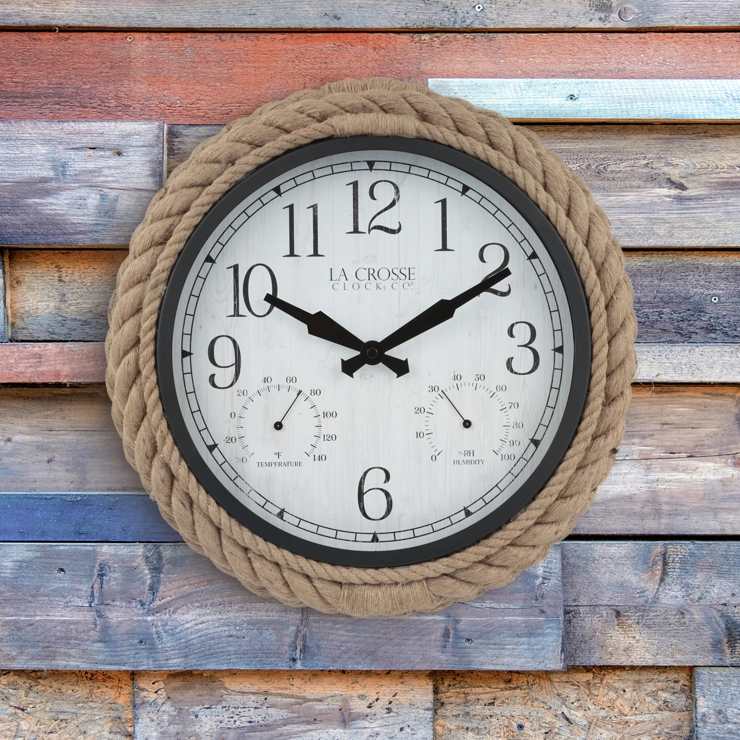 433-3836 14-inch Rowan In/Outdoor Wall Clock - Image 4