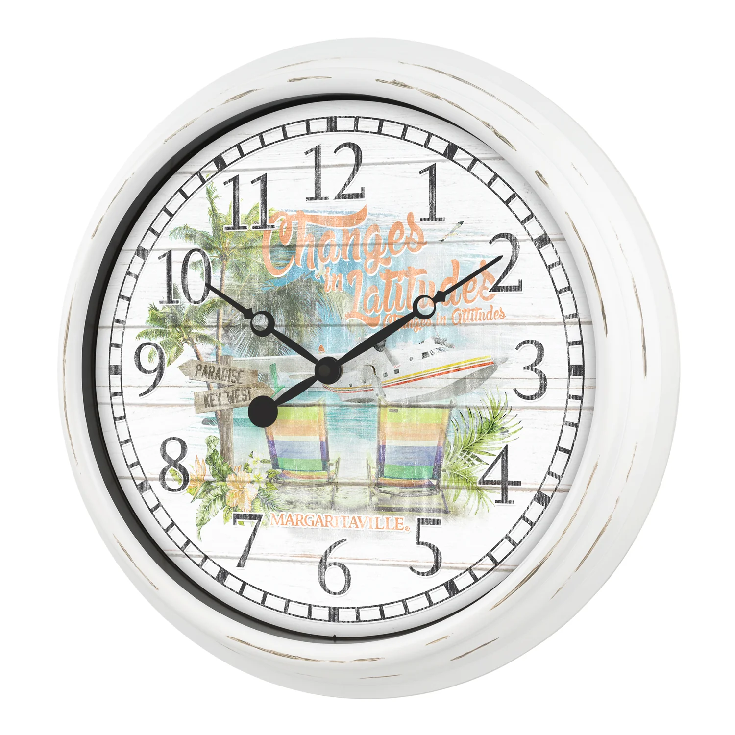 433-3841MV 15.75-inch Margaritaville - Attitude Indoor/Outdoor Wall Clock - Image 2