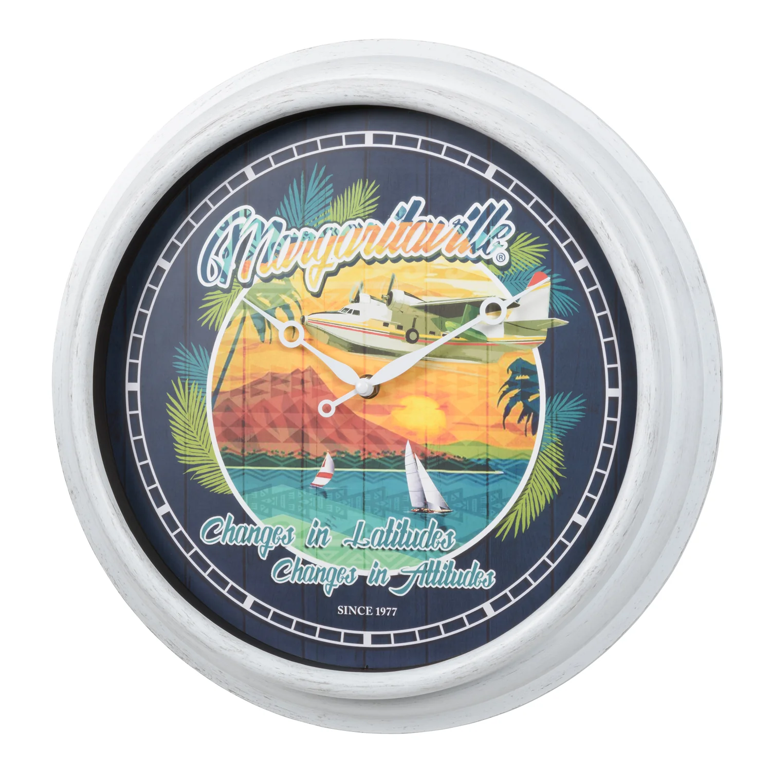 433-3841MV5 Margaritaville Indoor/Outdoor Wall Clock - Image 2