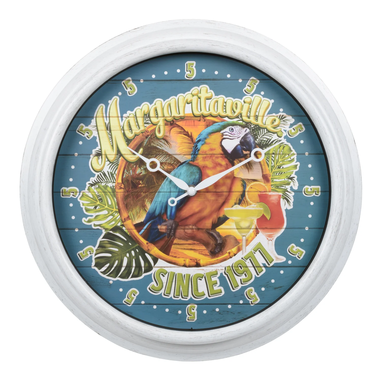 433-3841MV6 Margaritaville Indoor/Outdoor Wall Clock