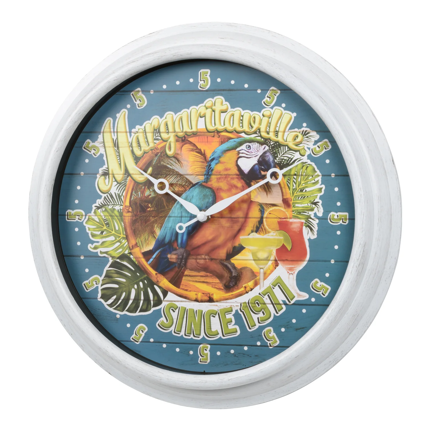 433-3841MV6 Margaritaville Indoor/Outdoor Wall Clock - Image 2
