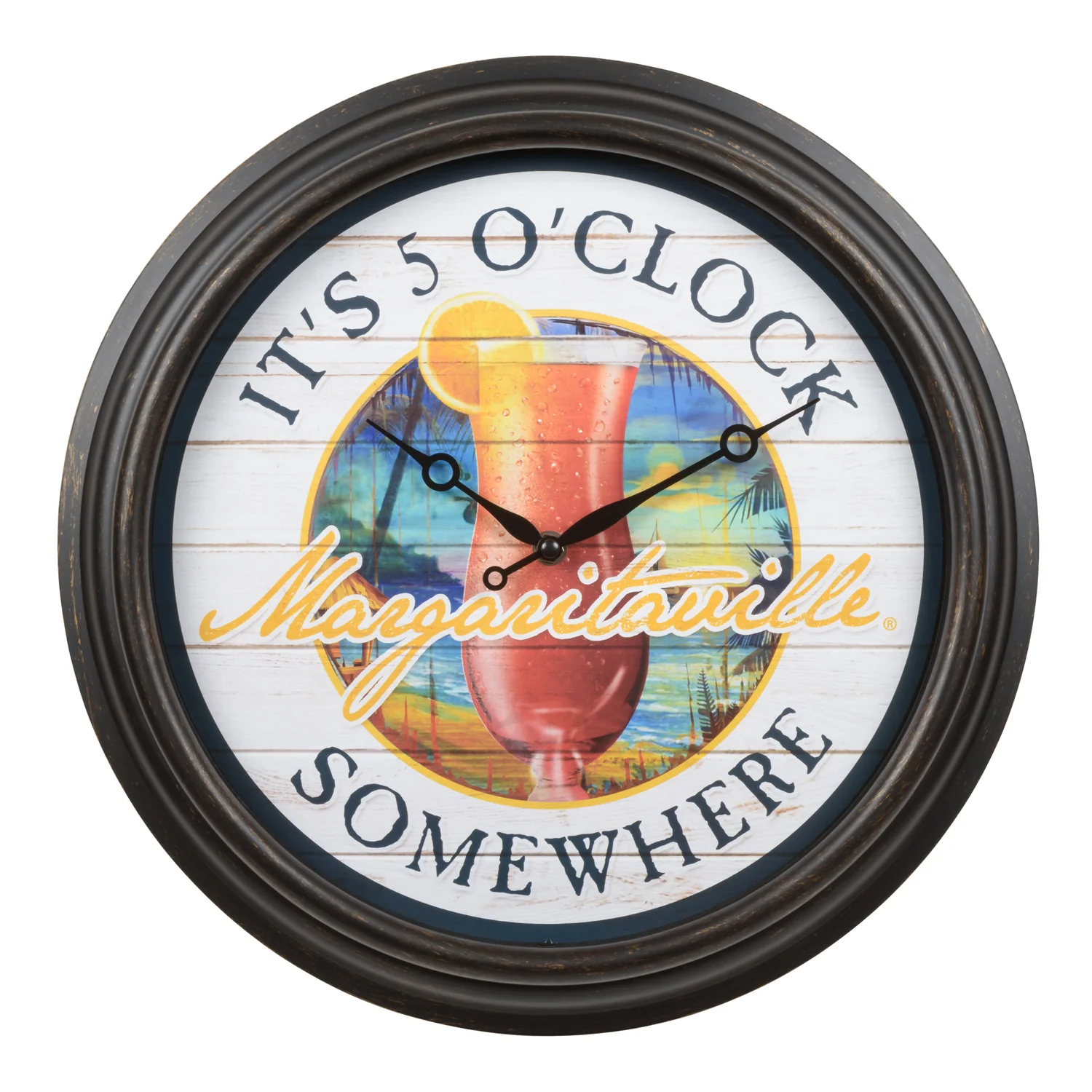 433-3841MV7 Margaritaville Indoor/Outdoor Wall Clock