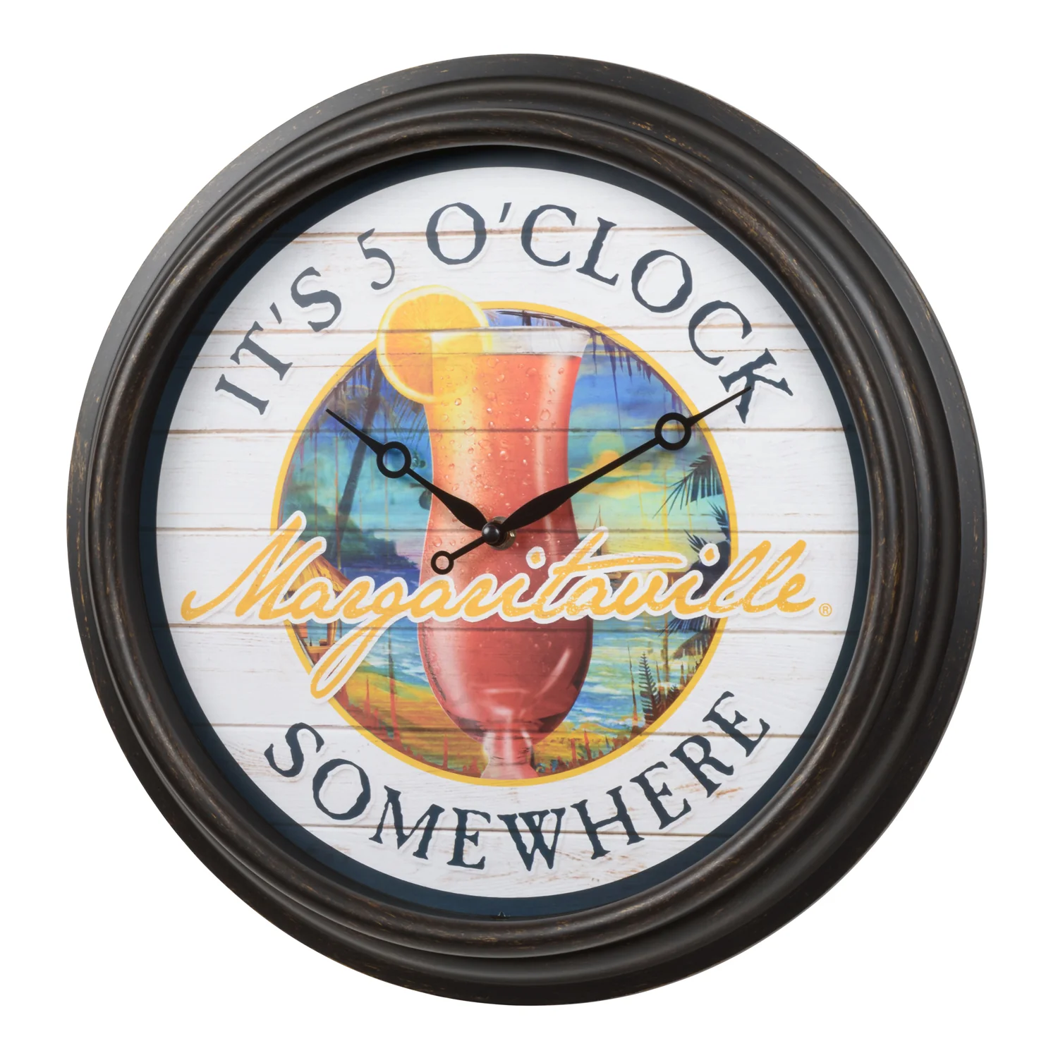 433-3841MV7 Margaritaville Indoor/Outdoor Wall Clock - Image 2