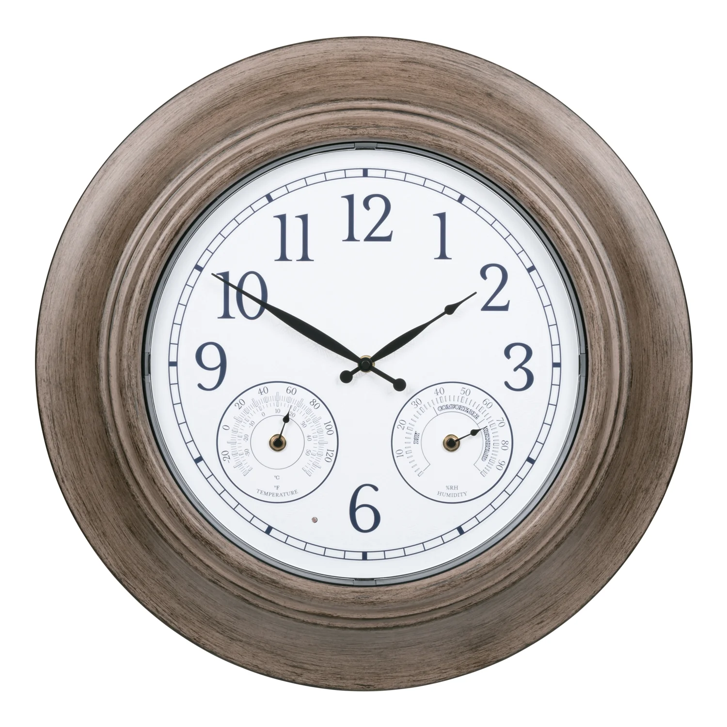 435-3256 21-inch In/Outdoor Wall Clock with Lighted Leaves - Image 2