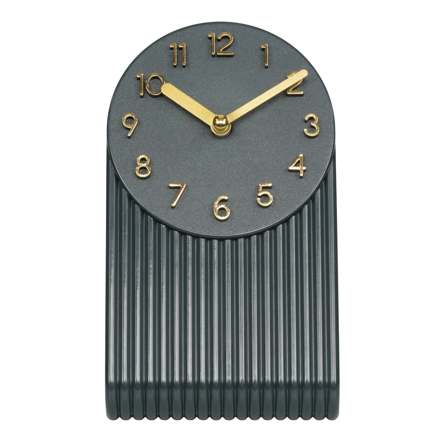 437-3015MG Grooves Tabletop Clock - Midnight Gray - Image 3
