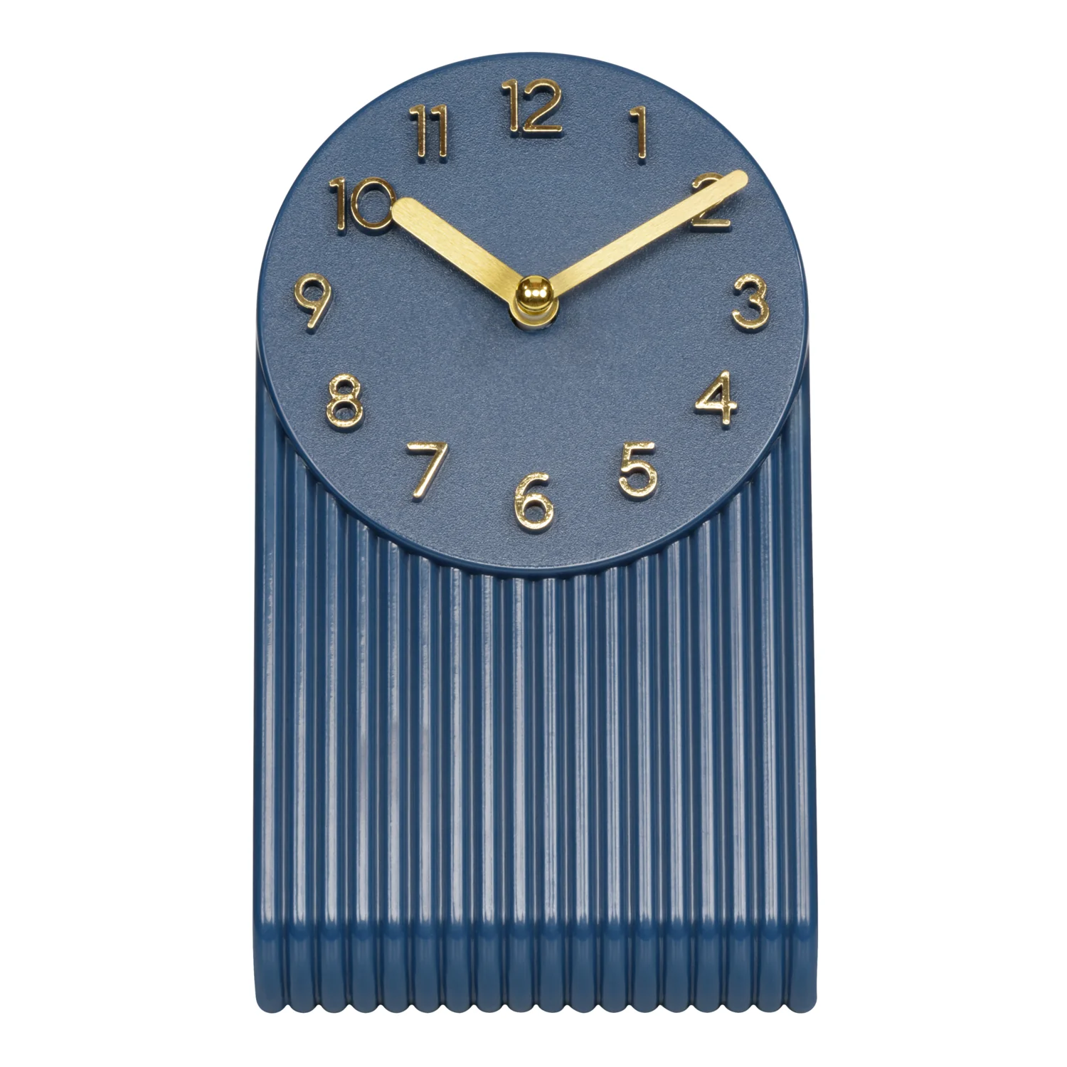 437-3015NB Grooves Tabletop Clock - Navy Blue - Image 3