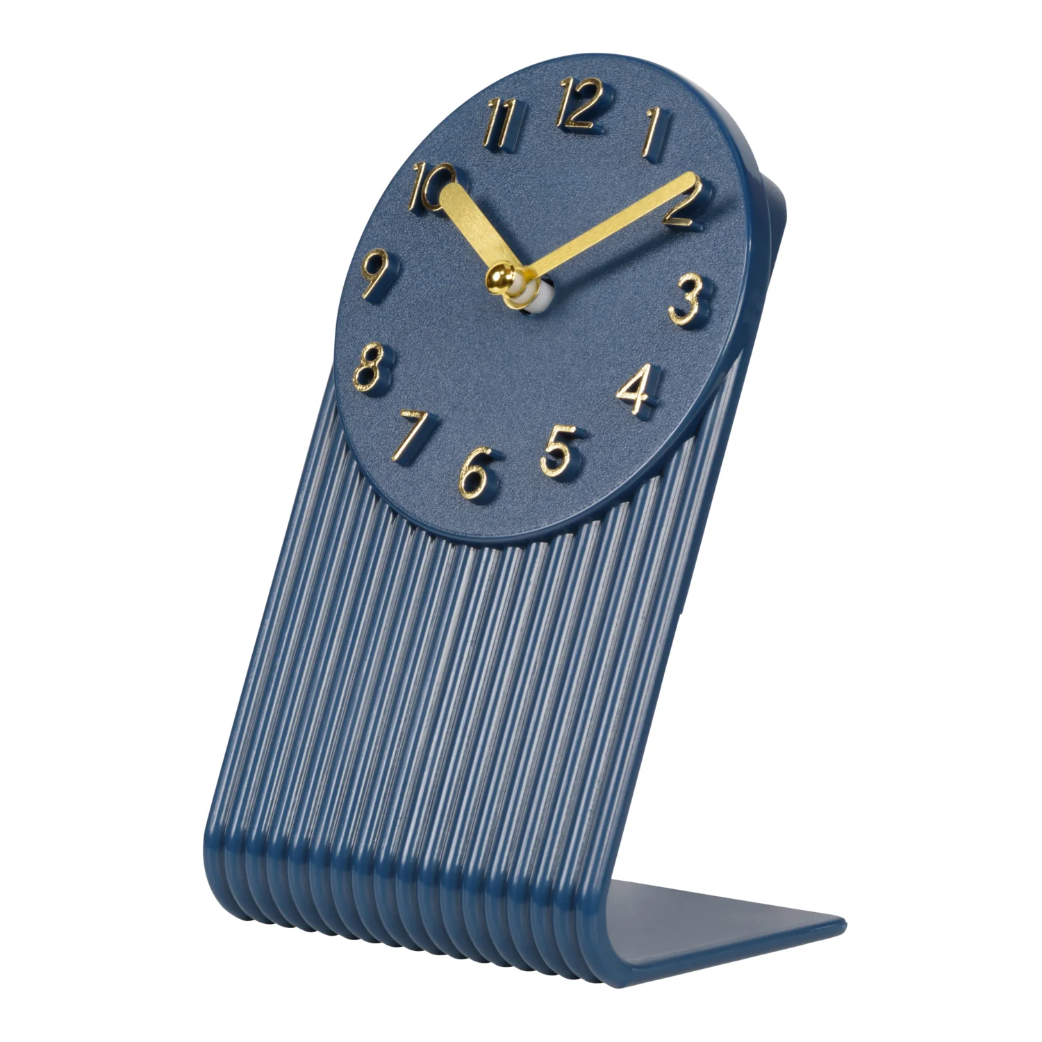 437-3015NB Grooves Tabletop Clock - Navy Blue - Image 7