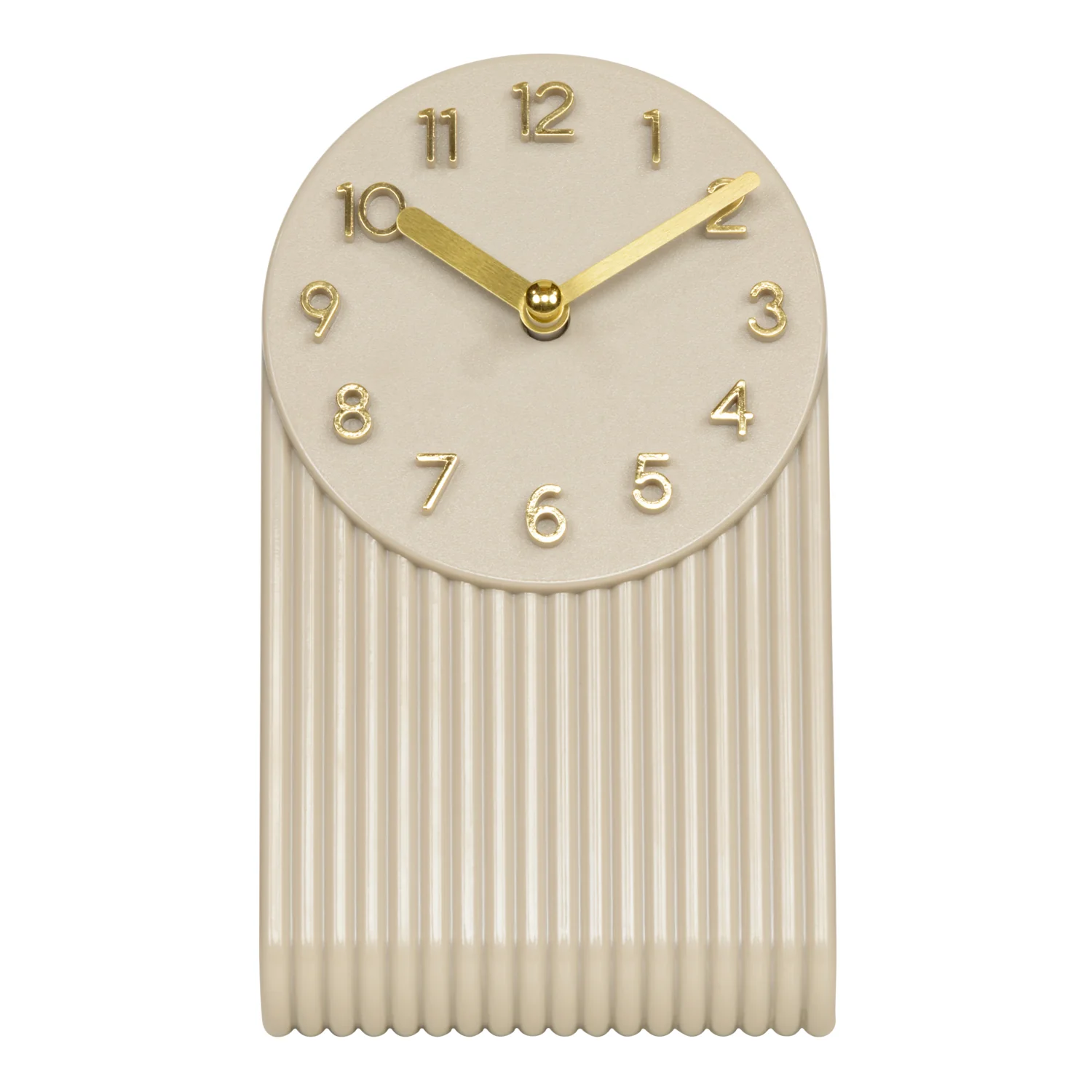 437-3015SW Grooves Tabletop Clock - Soft White - Image 3