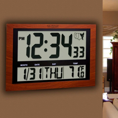 Atomic Digital Clock with Large 4 inch Time Display - Image 2