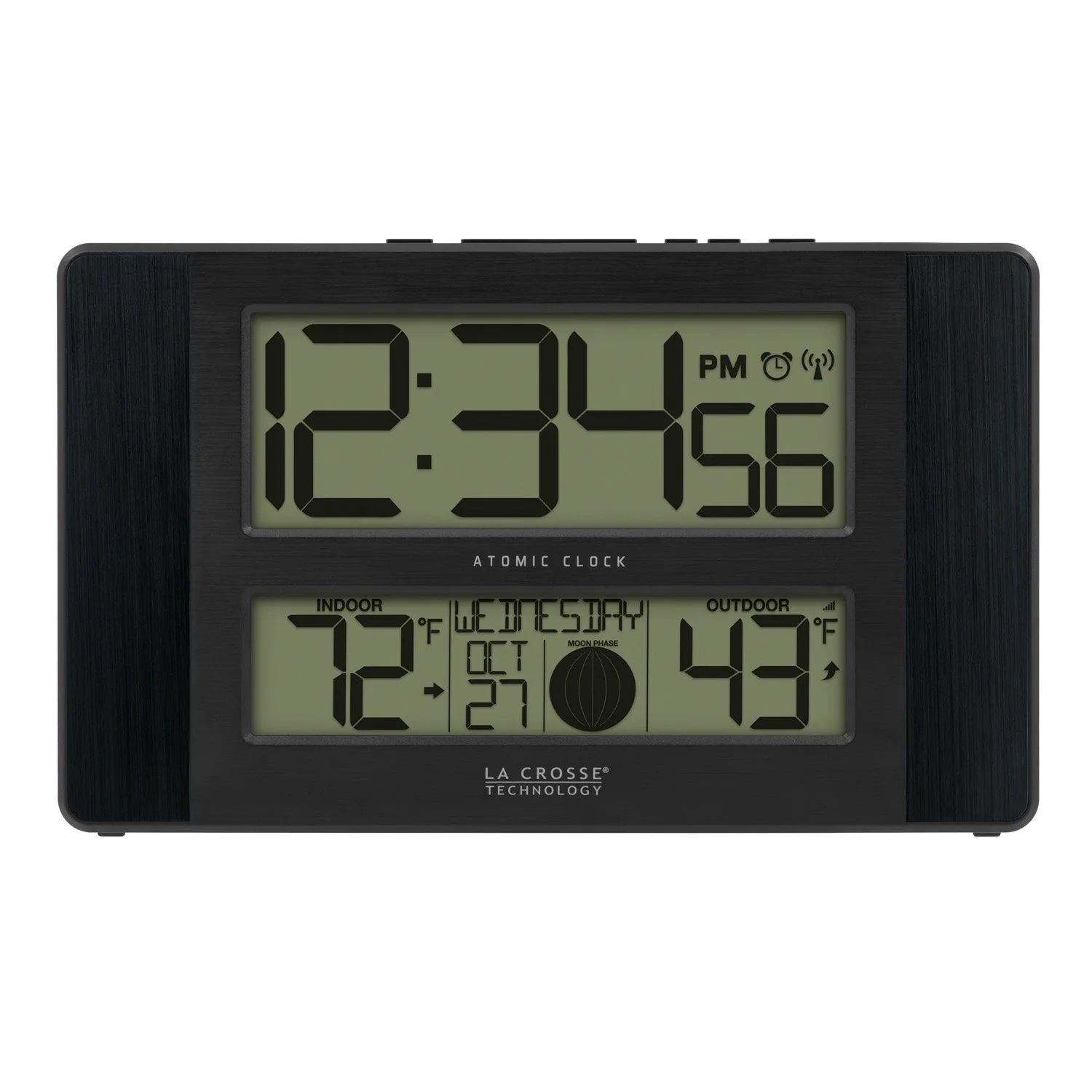 513-1417BSV2 Atomic Digital Wall Clock - Image 2