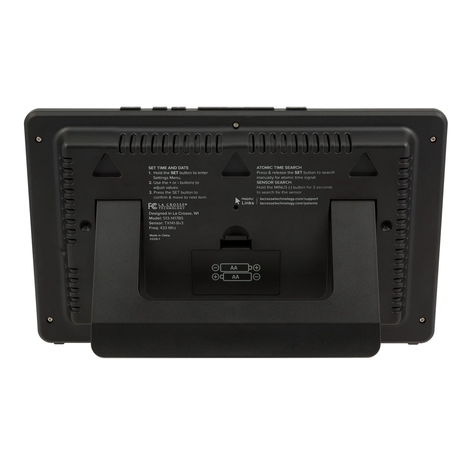 513-1417BSV2 Atomic Digital Wall Clock - Image 5