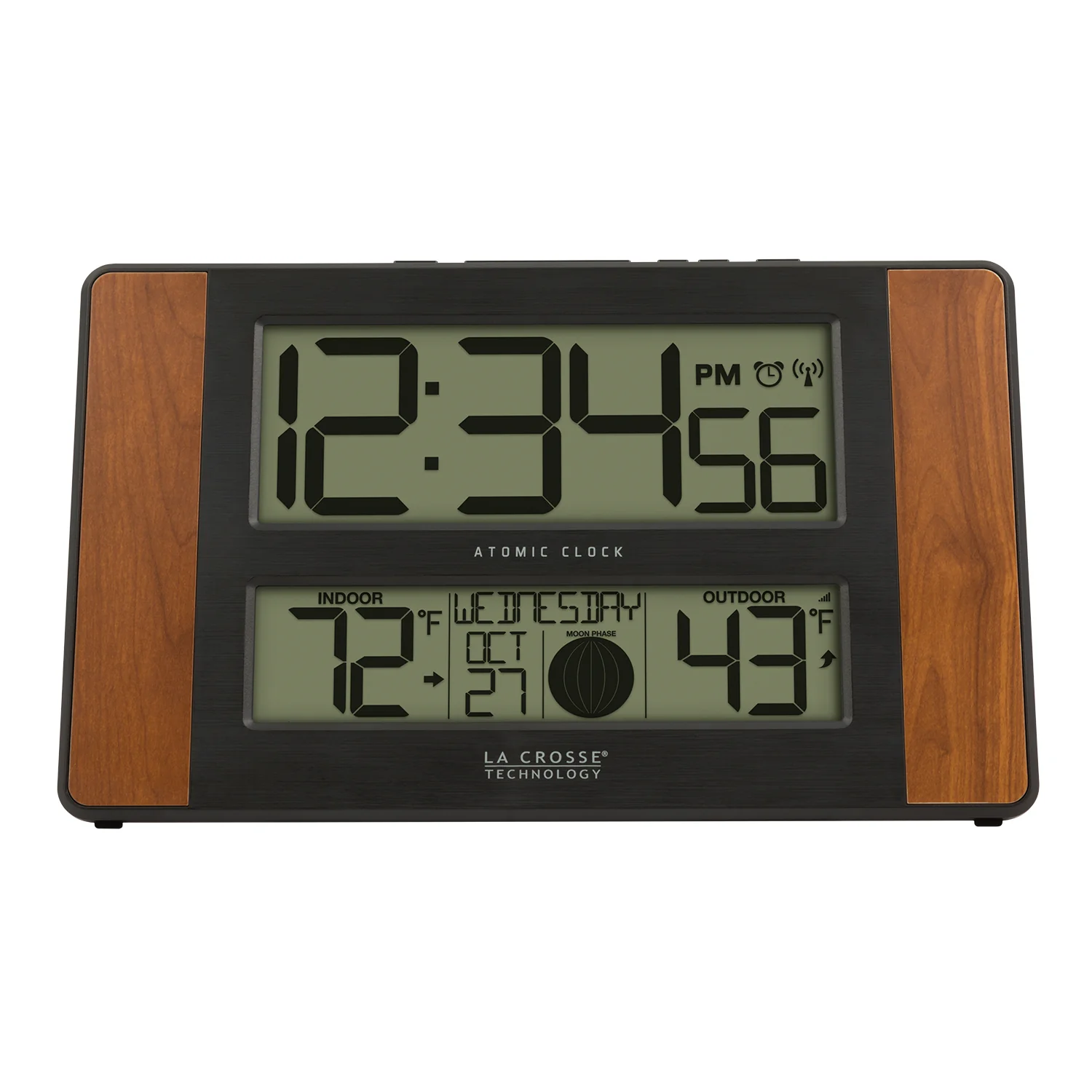 513-1417CH Atomic Digital Wall Clock