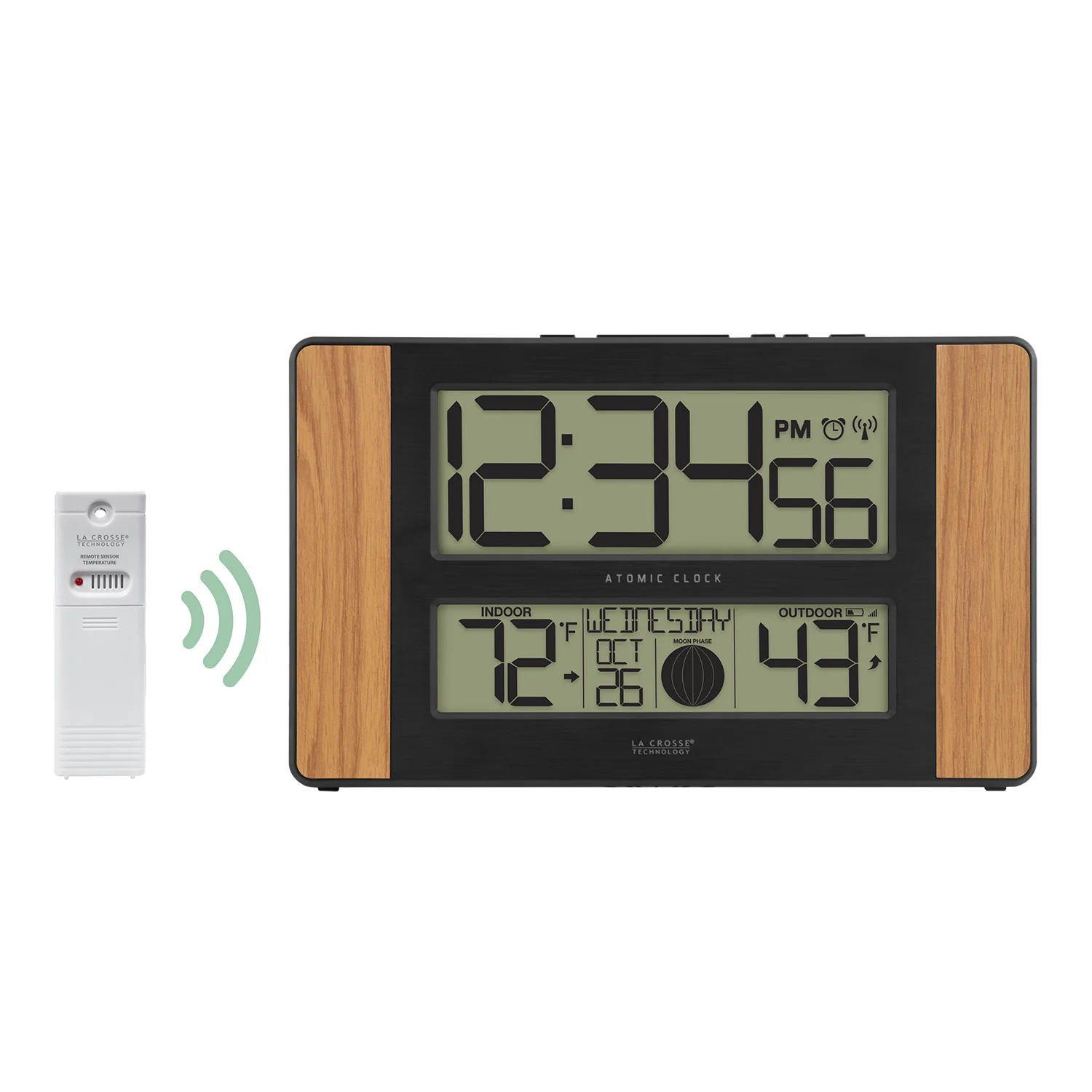 513-1417V5 Atomic Digital Wall Clock - Image 2