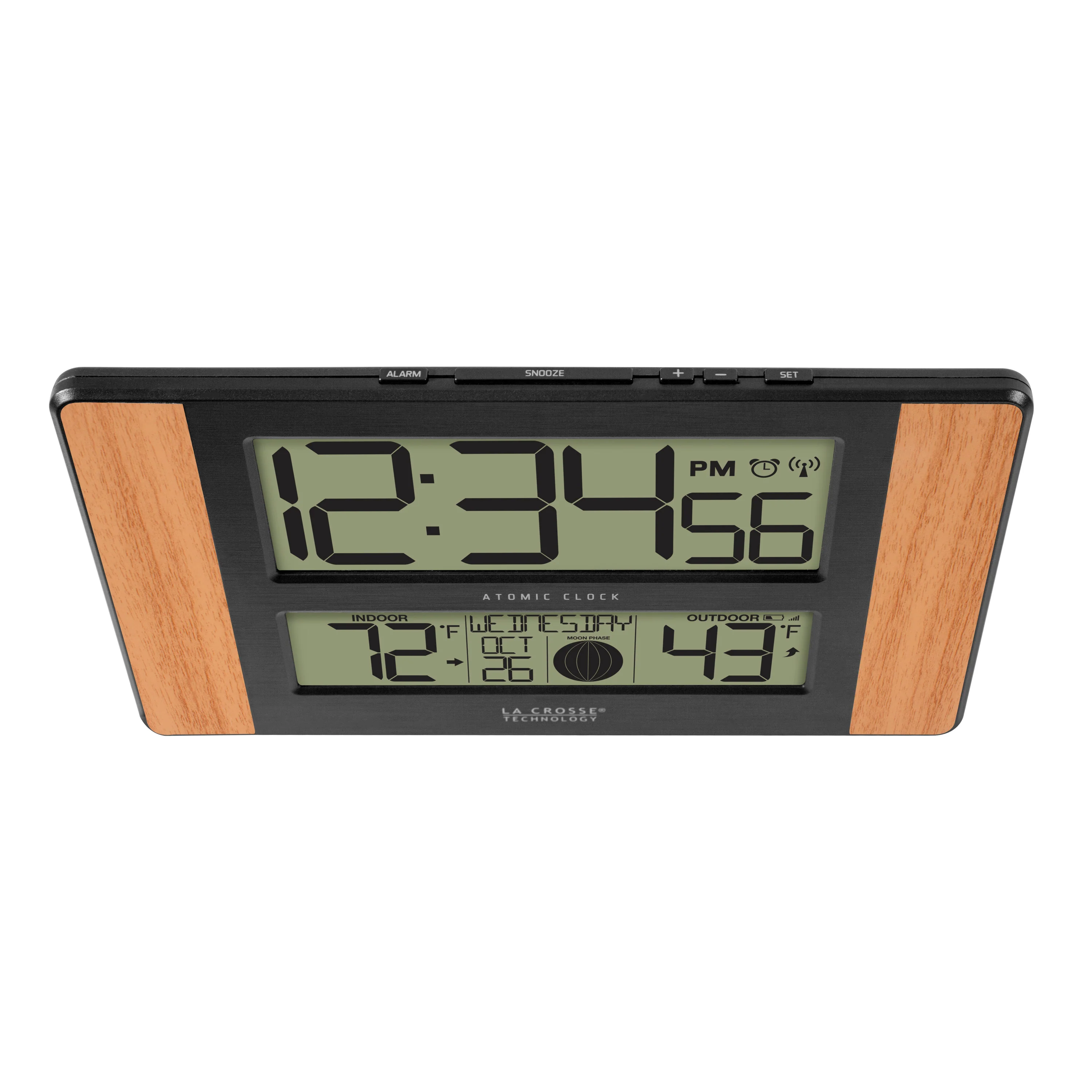 513-1417V6 Atomic Digital Wall Clock - Image 4