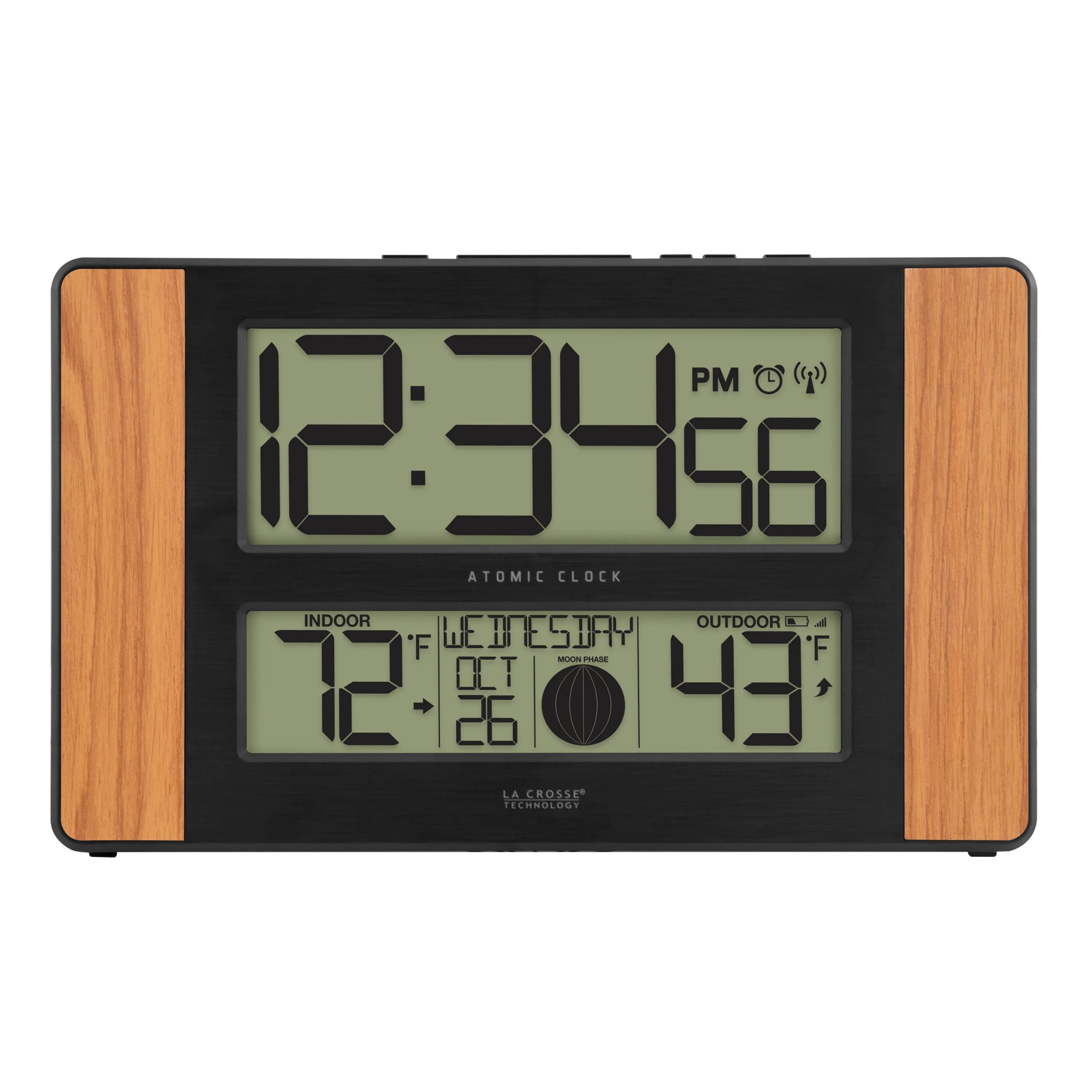 513-1417V6 Atomic Digital Wall Clock - Image 6