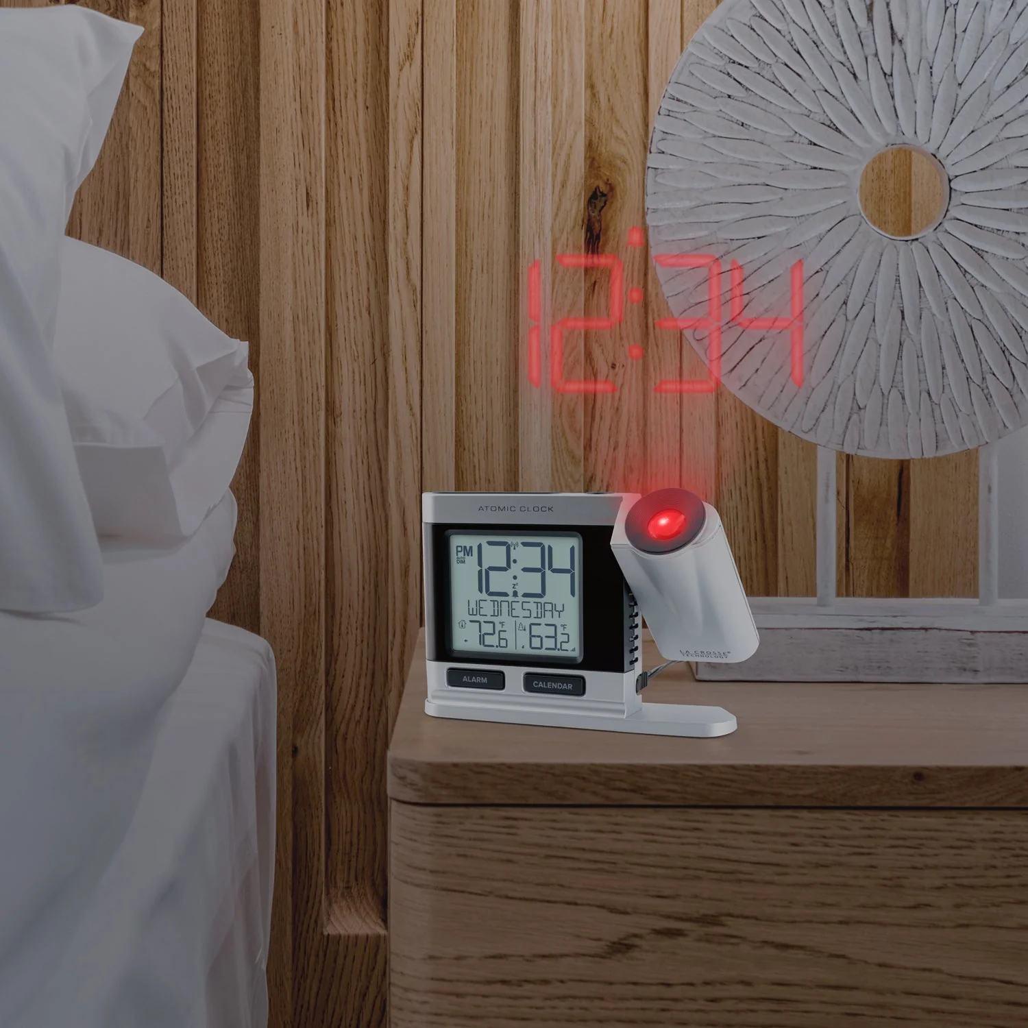616-12667V2 Atomic Projection Alarm Clock - Image 8