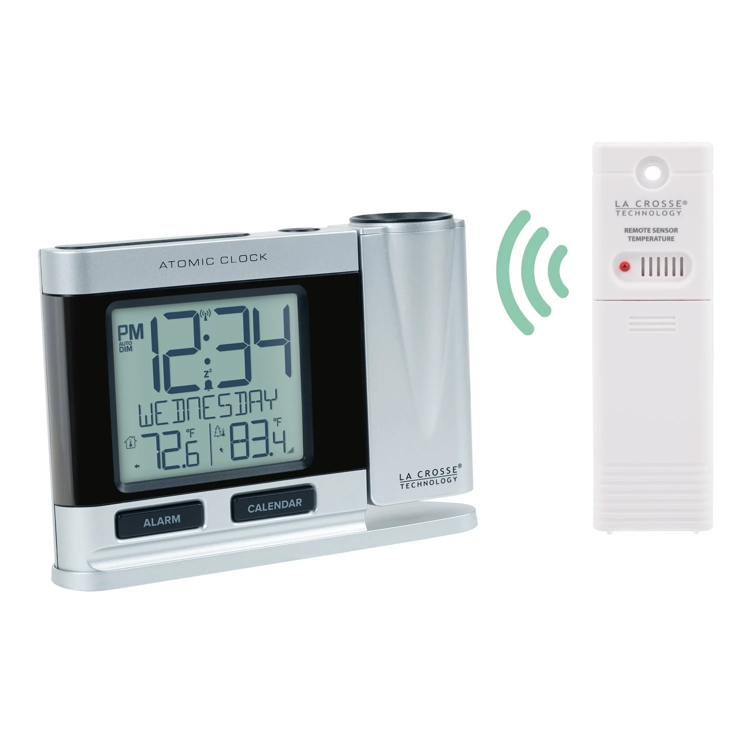 616-1410V2 Atomic Projection Alarm Clock - Image 3