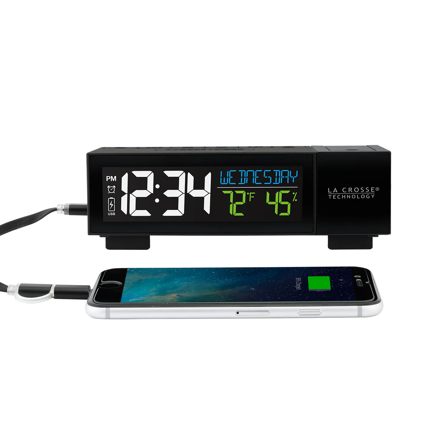 616-1950V2 Projection Alarm Clock - Image 4