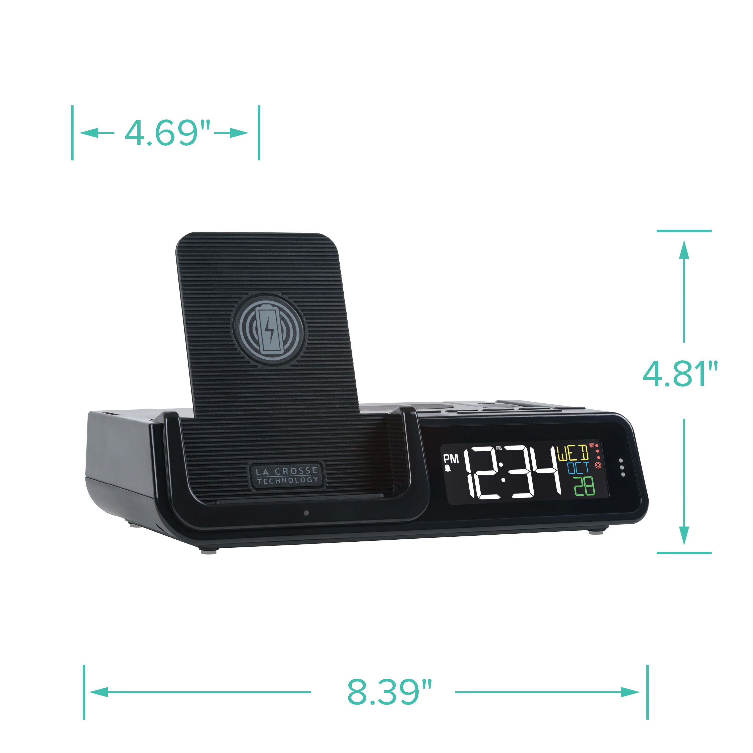 616A-30357 Wattz 2.0 Projection Alarm Clock - Image 9