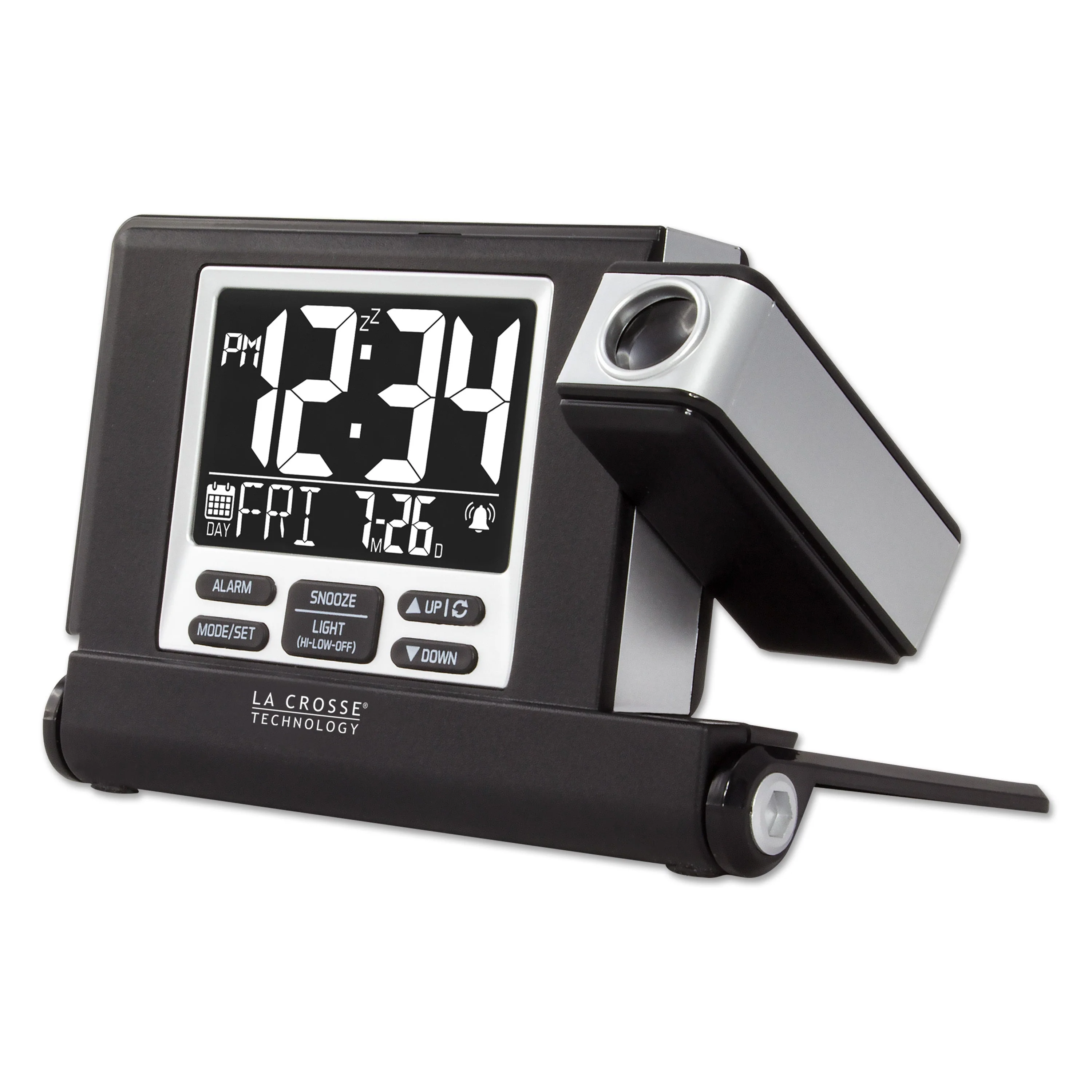 616A-56647 Travel Projection Alarm w/ USB Charging - Image 2