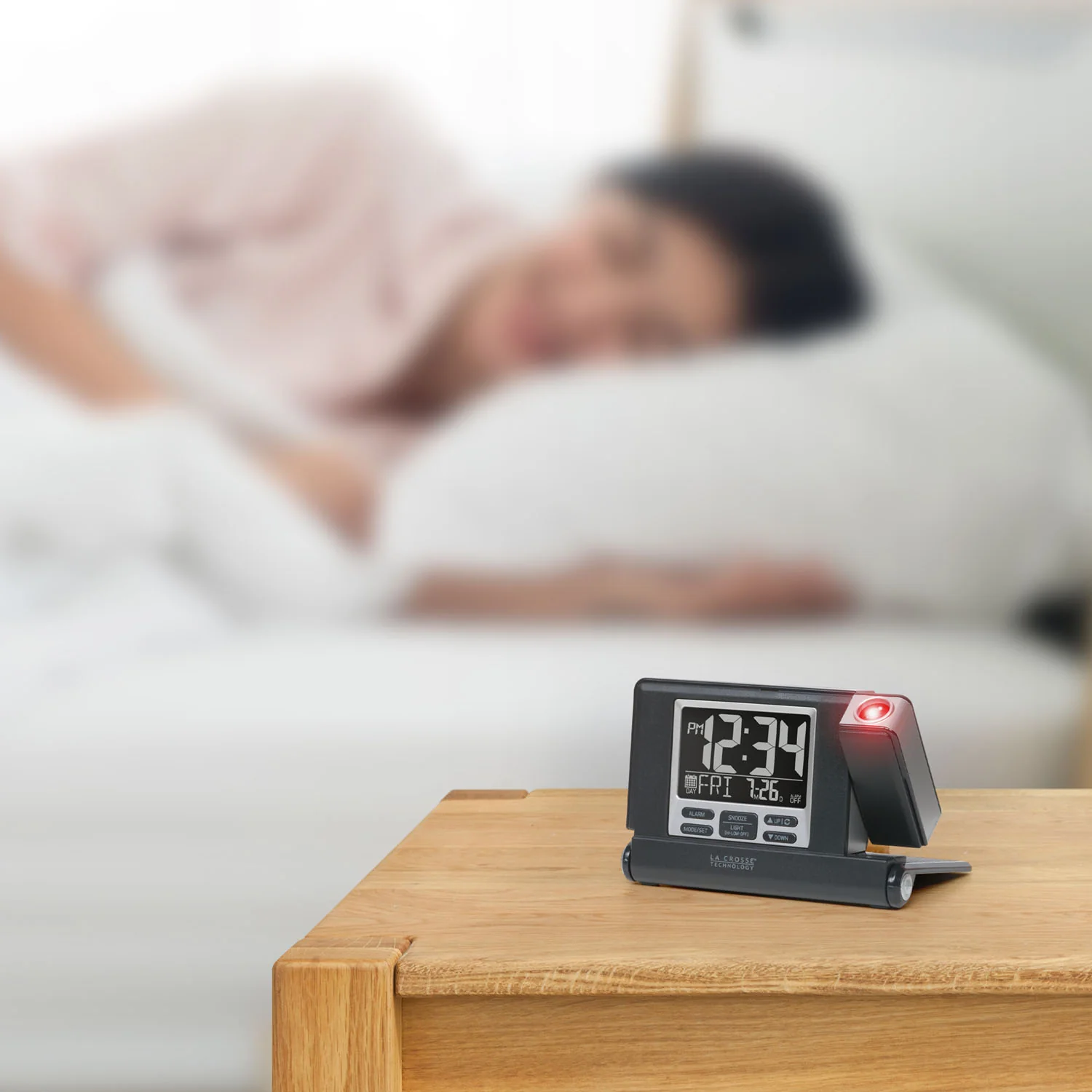 616A-56647V2 Travel Projection Alarm w/ USB Charging - Image 7