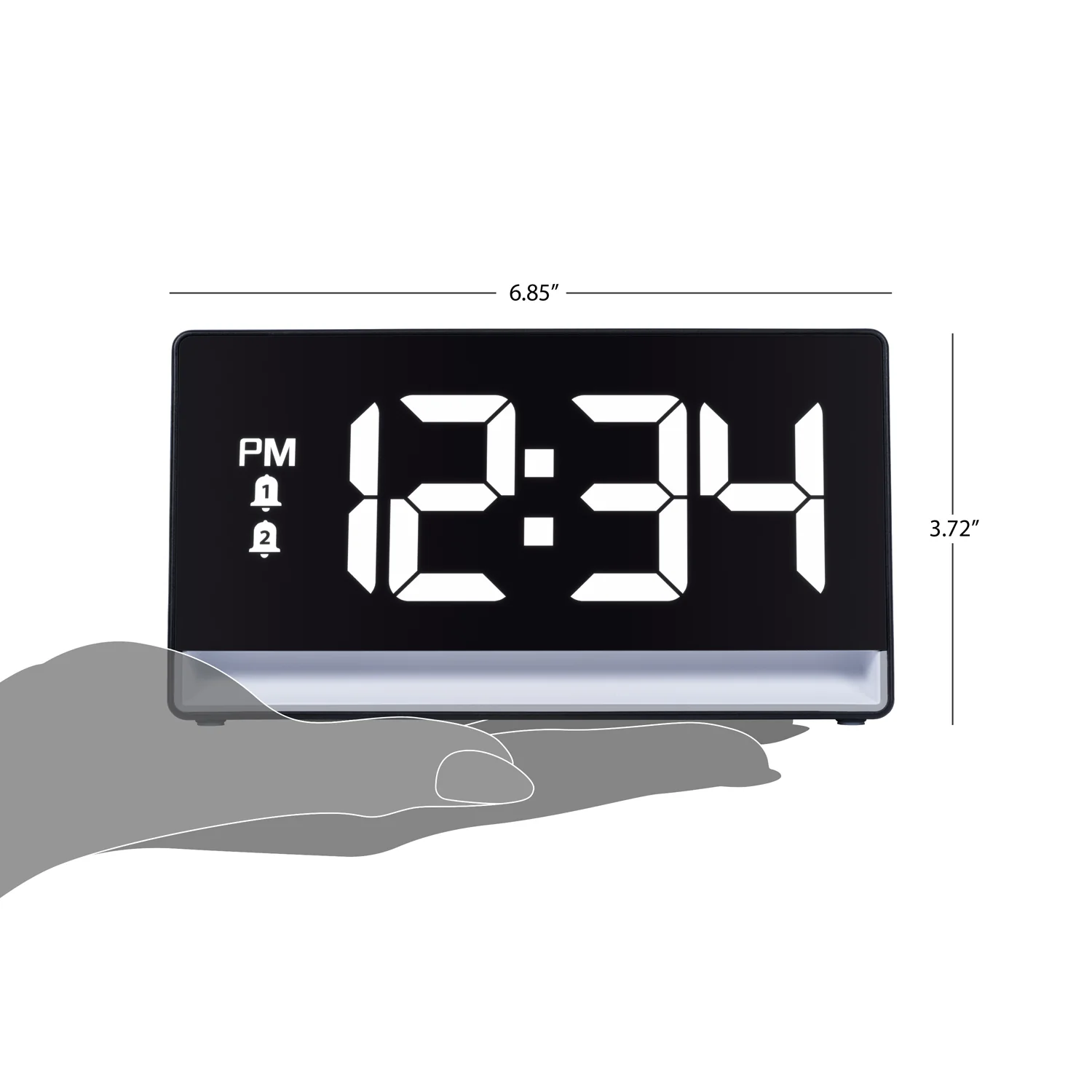 617-149 Digital Alarm Clock with Color Changing Glow Light - Image 4